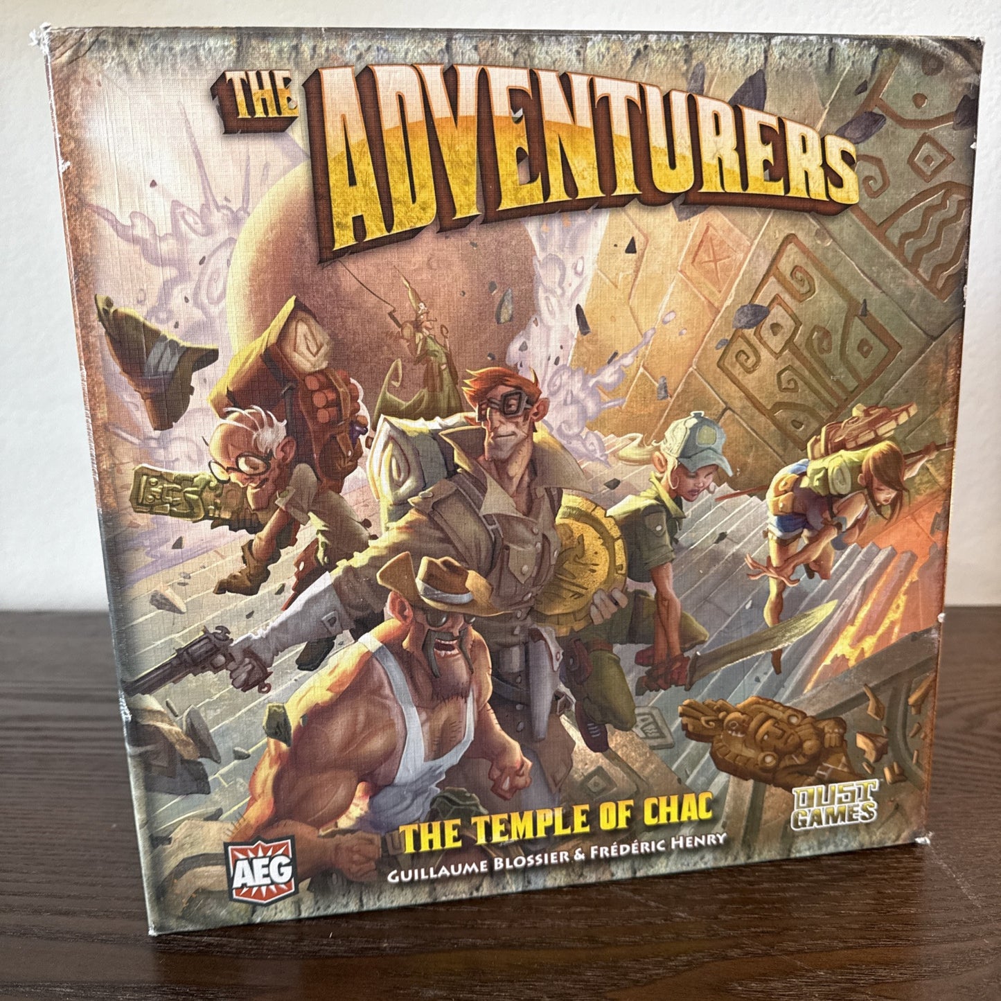 The Adventurers: The Temple of Chac Board Game AEG Used Excellent Rare Push Fun