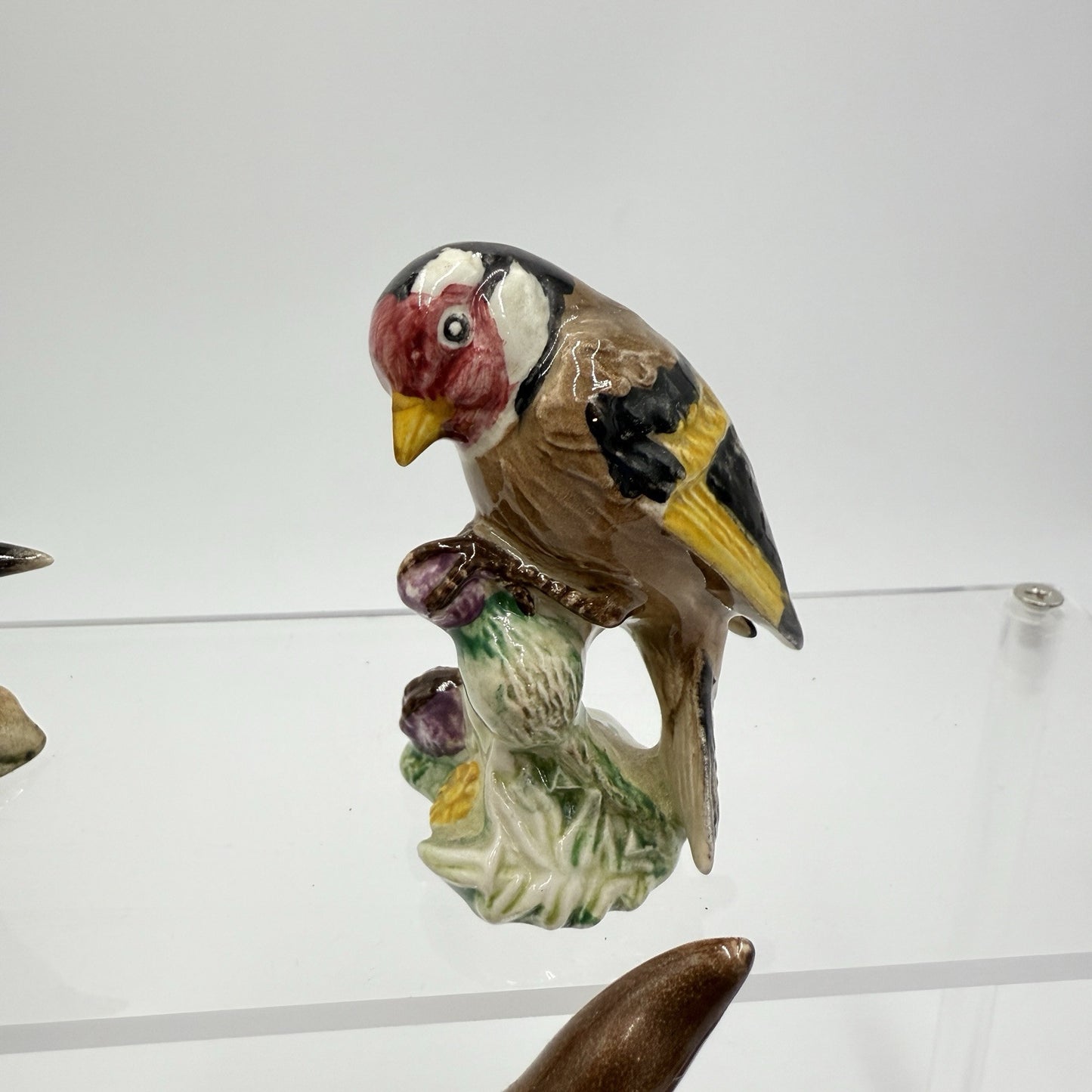 Vintage Beswick England Porcelain Set Figurines Goldfinch Wren Bunny