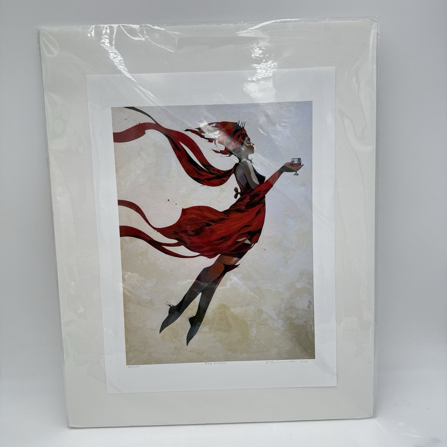Bruce Holwerda Signed Art Print 22/250 Red Please 2017 Rare 12x16
