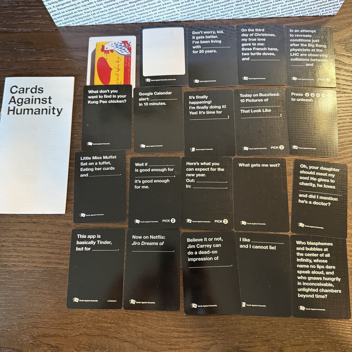 Cards Against Humanity: The Bigger, Blacker Giant Box Card Game 20+ Expansions