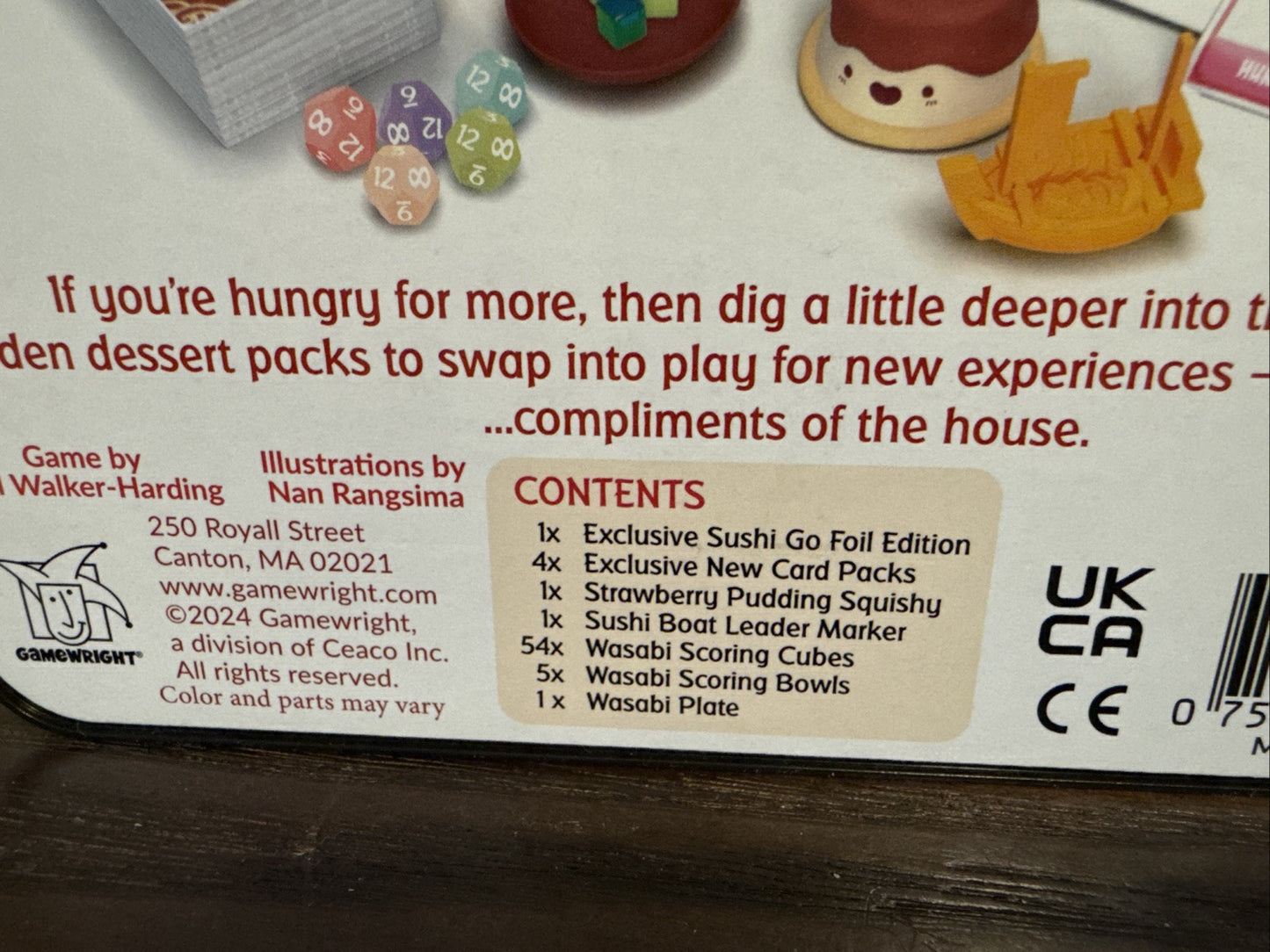 Sushi Go! 10th Anniversary Edition Board Card Game 01,338/10,000 Phil Walker