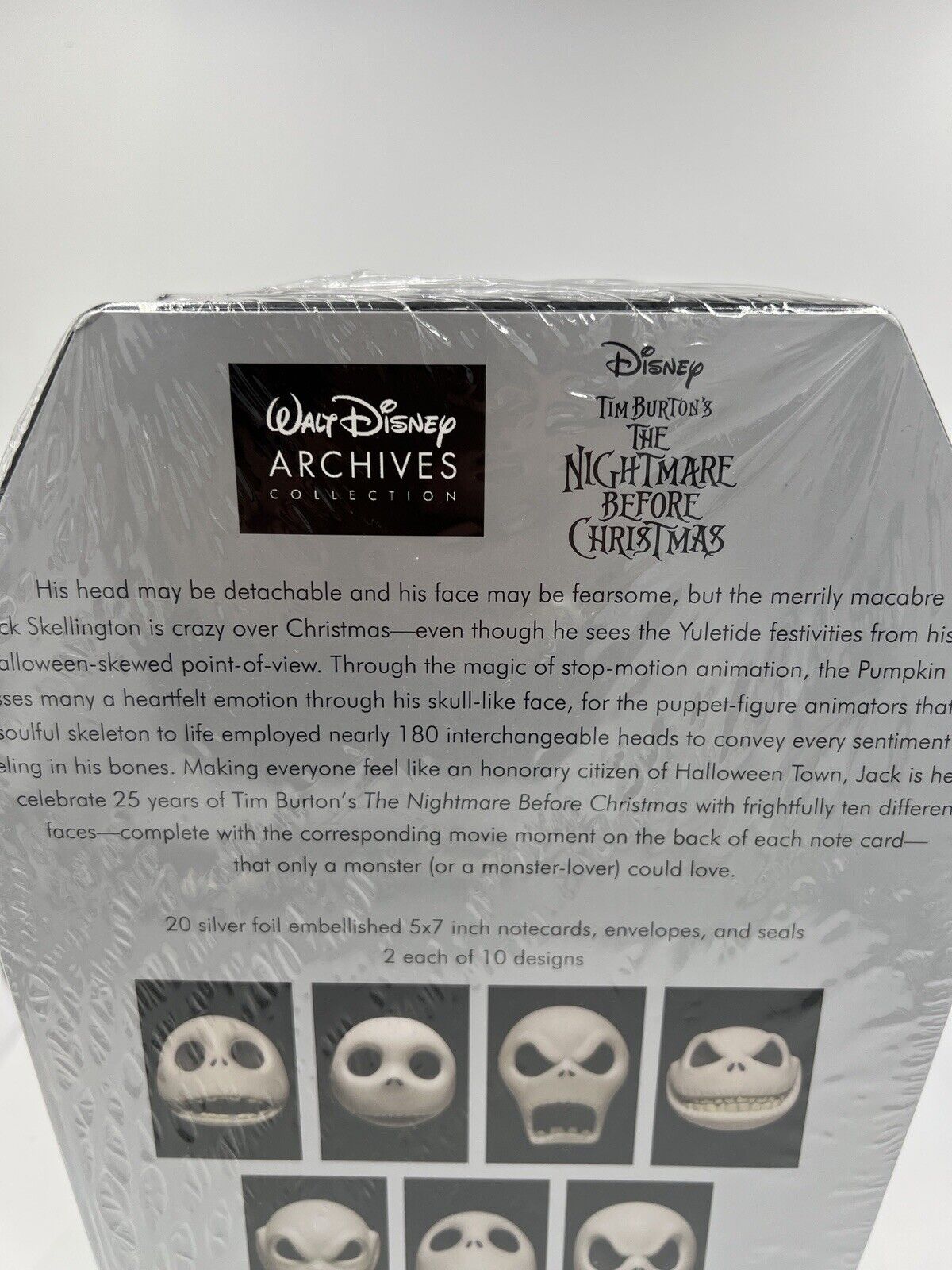 Tim Burtons Nightmare Before Christmas 20 notecards & envelopes Sealed Disney