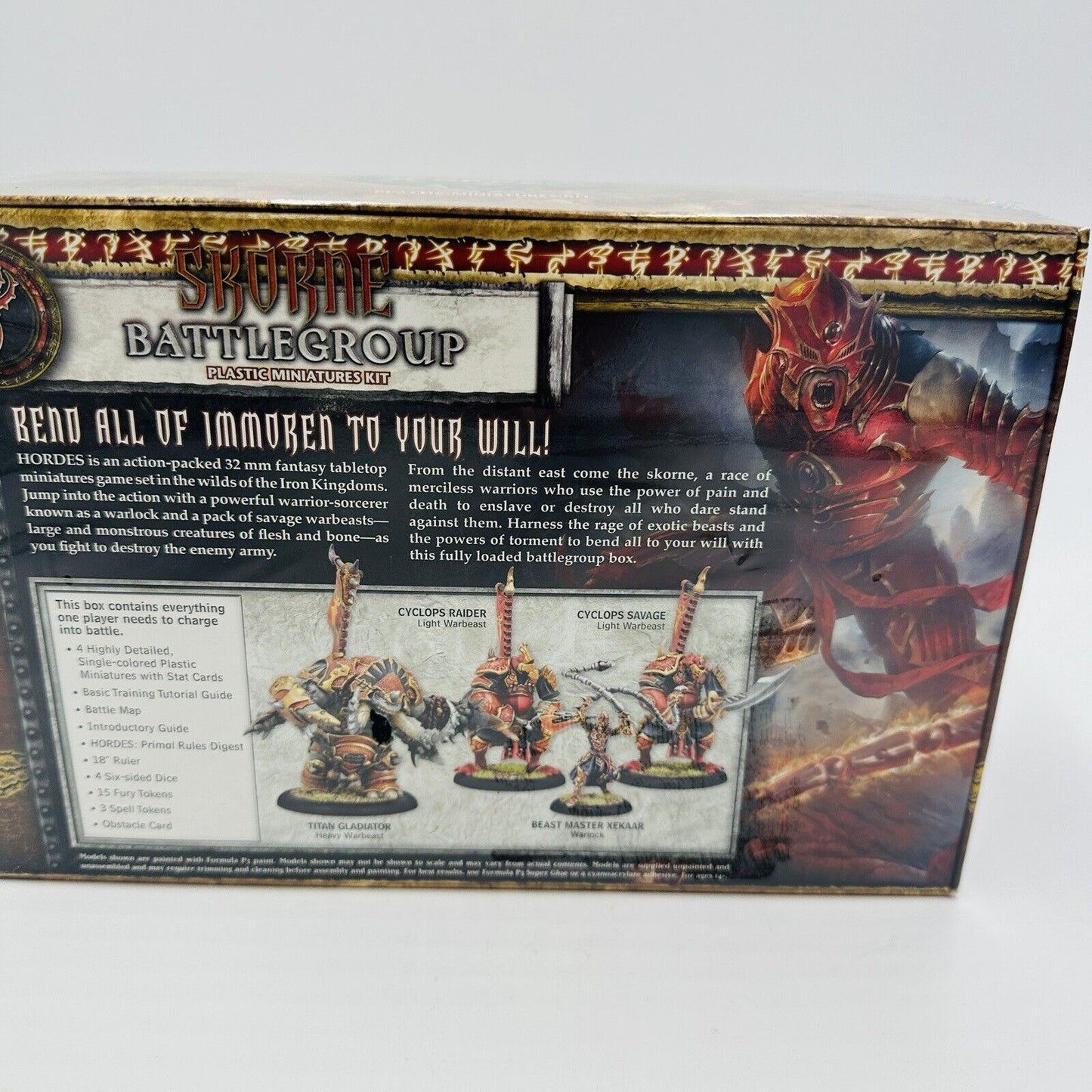 Hordes Skorne Battlegroup Starter Box Mk III 5 Figurines Plastic Miniatures Kit