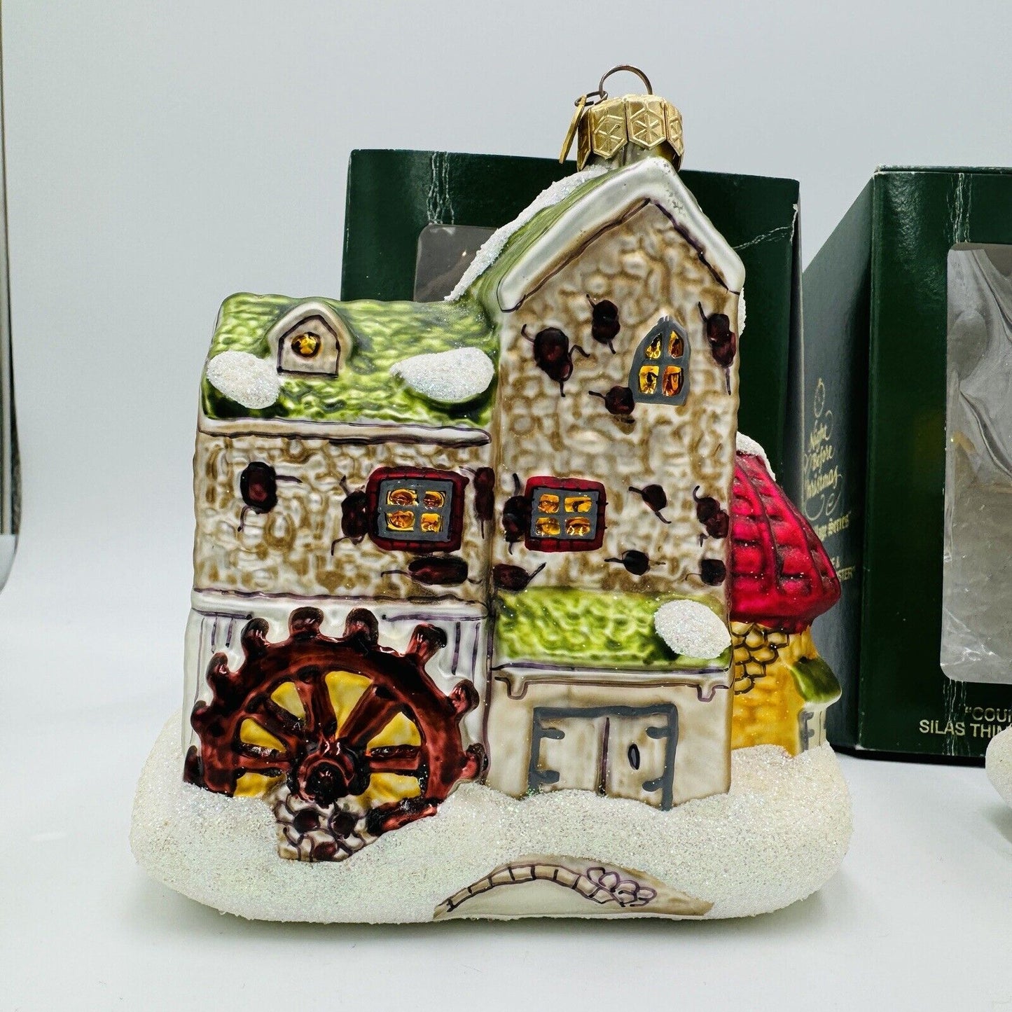 Department 56 Night Before Christmas Dickens Village Glass Ornaments