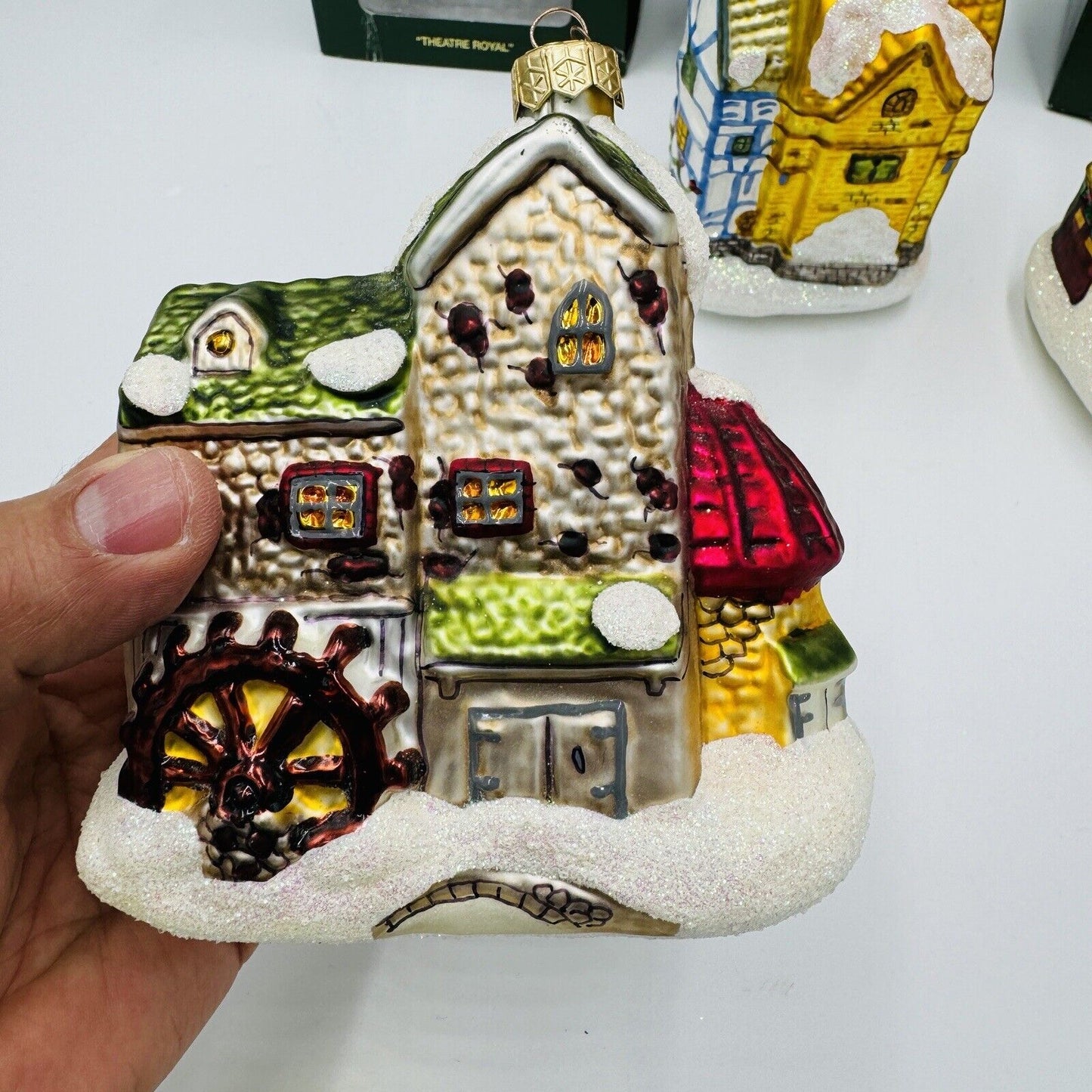 Department 56 Night Before Christmas Dickens Village Glass Ornaments