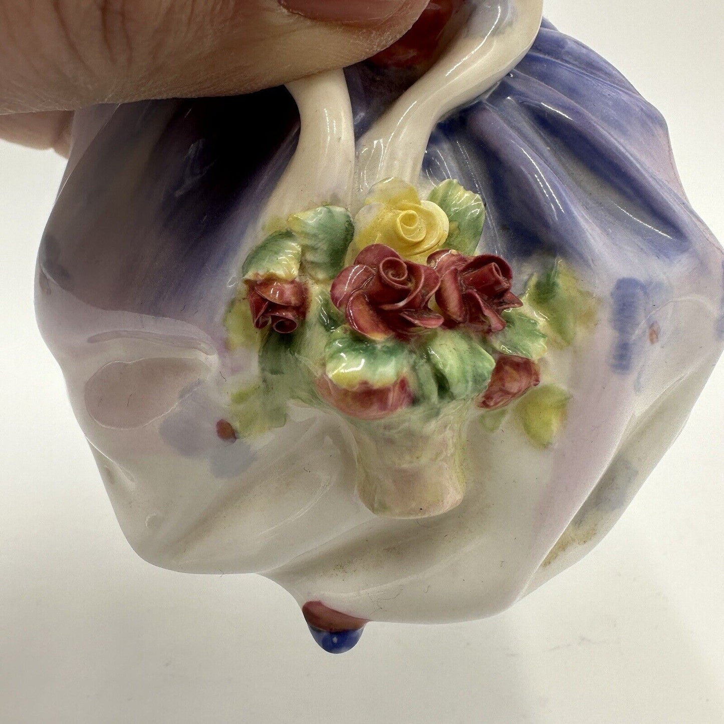 Royal Doulton Monica HN-1467 Porcelain Figurine Handpainted Antique Flowers