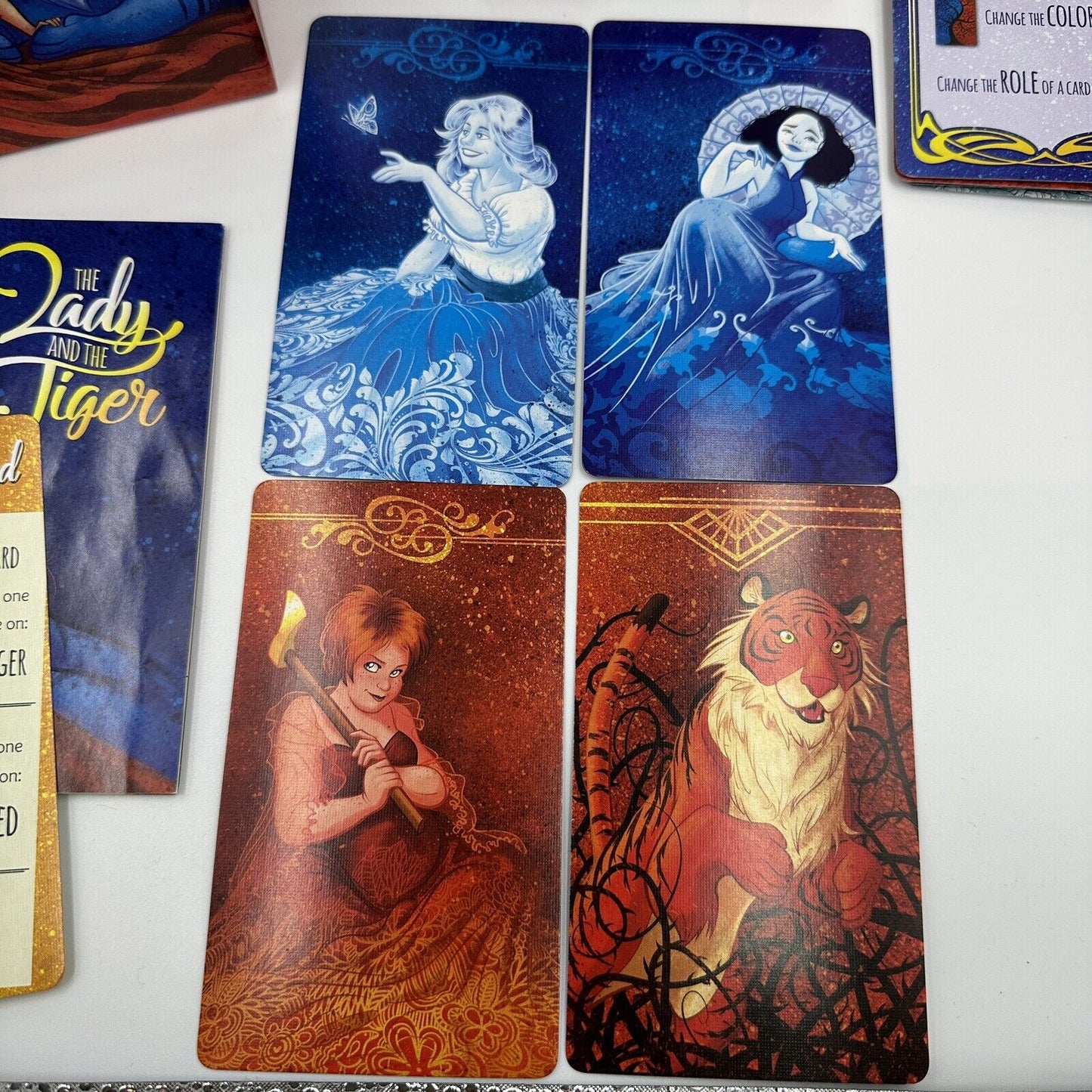 The Lady and the Tiger 5 Card Games in One Box 2nd Printing Deduction Jellybean