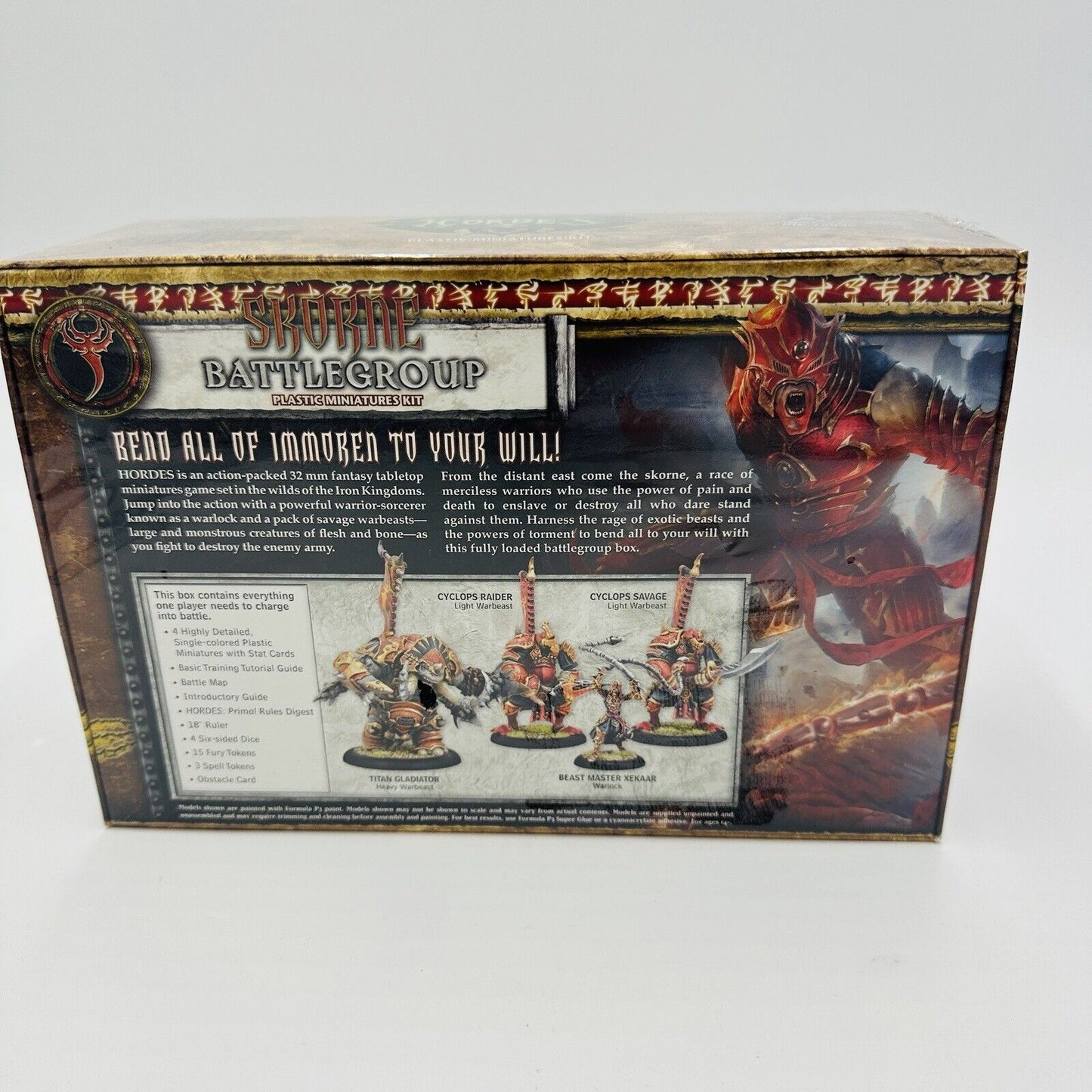 Hordes Skorne Battlegroup Starter Box Mk III 5 Figurines Plastic Miniatures Kit