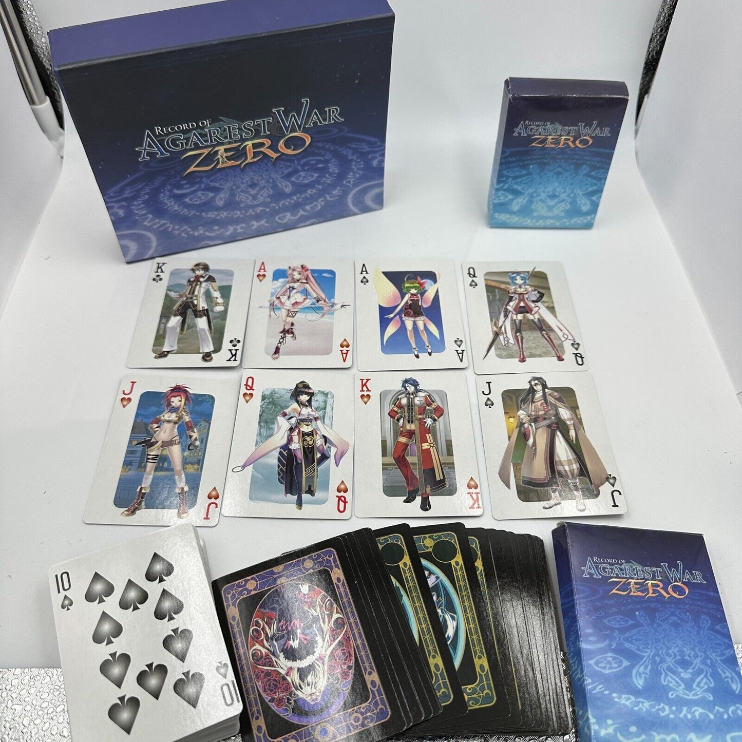 Record Of Agarest War Zero Limited Edition 2 Deck of Cards + Box (No PS3 Game)