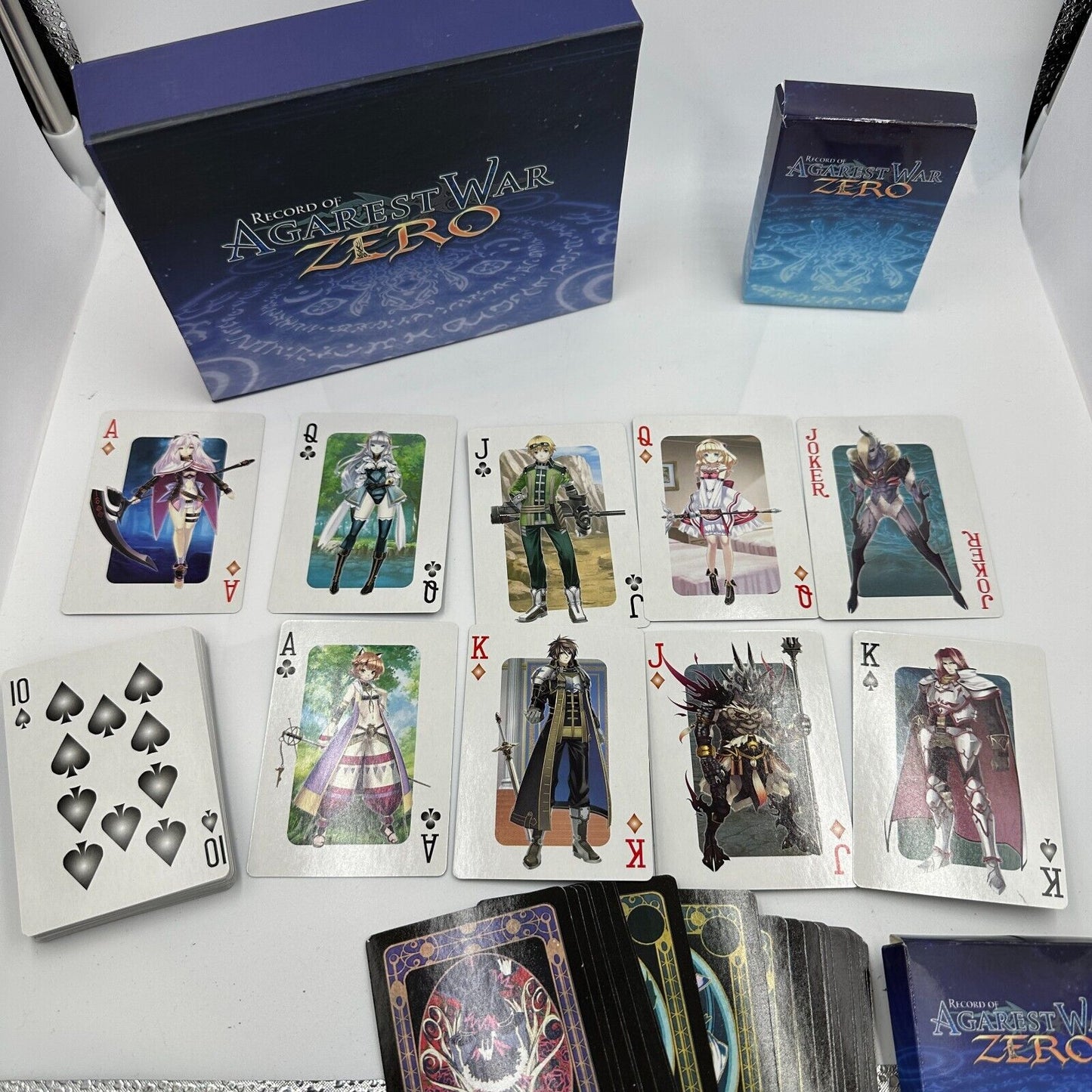 Record Of Agarest War Zero Limited Edition 2 Deck of Cards + Box (No PS3 Game)