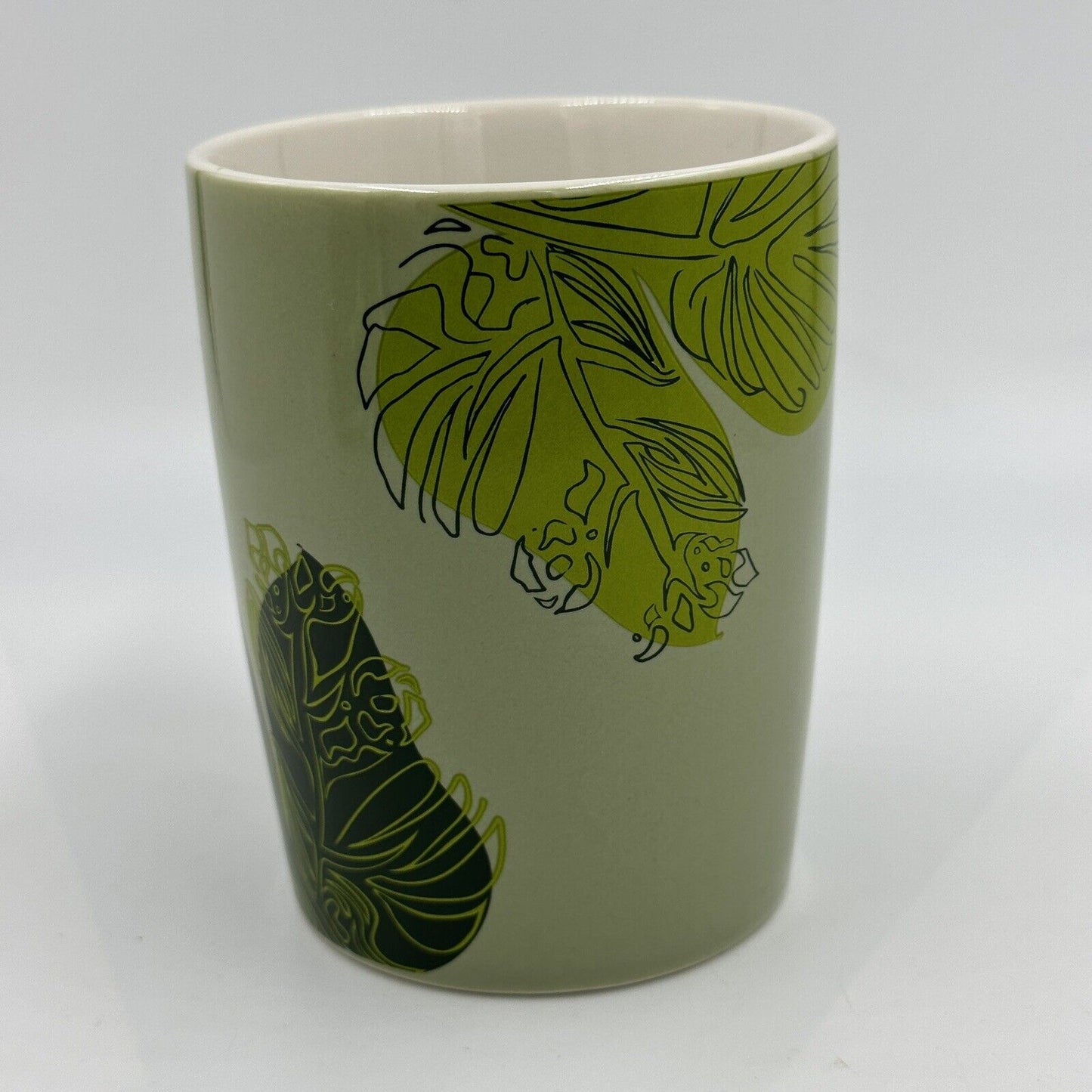 Starbucks Coffee Mug Cup 2021 Green Leaf Mermaid 10 Fl Oz 4"