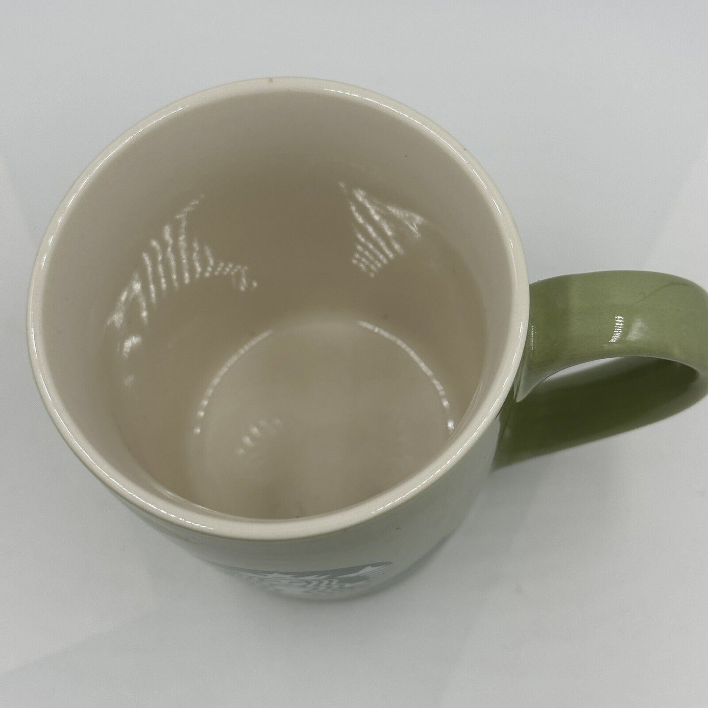 Starbucks Coffee Mug Cup 2021 Green Leaf Mermaid 10 Fl Oz 4"