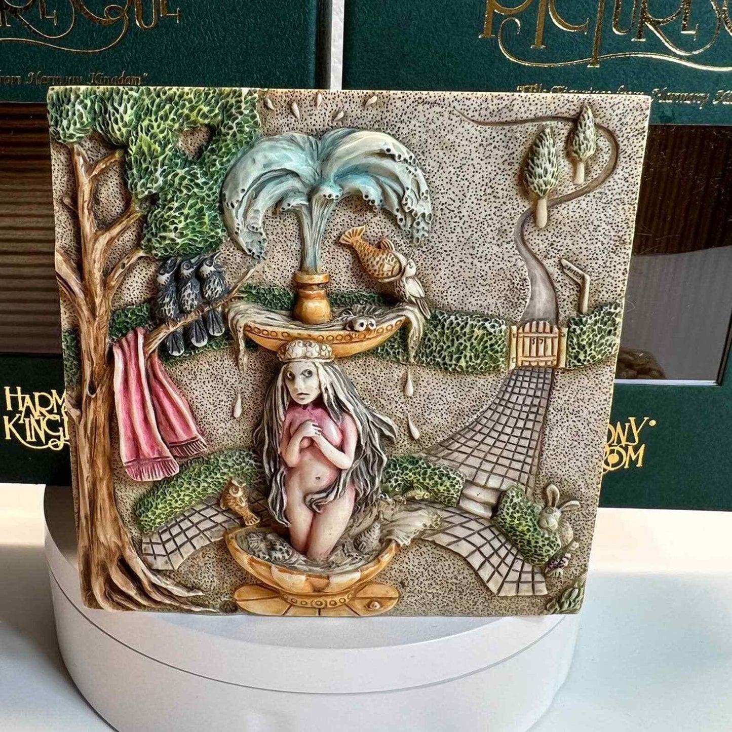 Picturesque Tile Harmony Kingdom Byron's Secret Garden Figurines Noah's Park