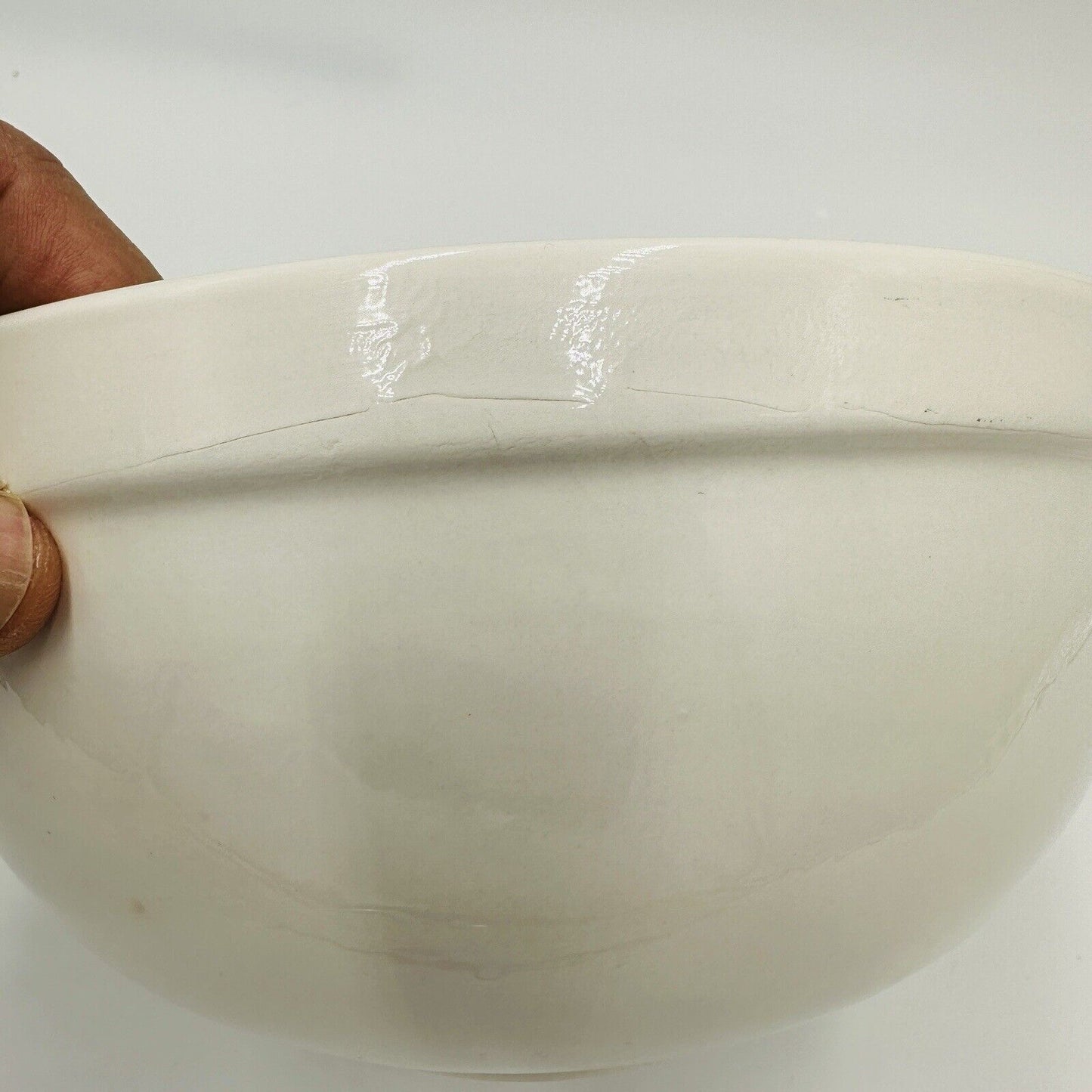 Rae Dunn By Magenta WISH Medium Mixing Bowl With Red LL And Red Interior