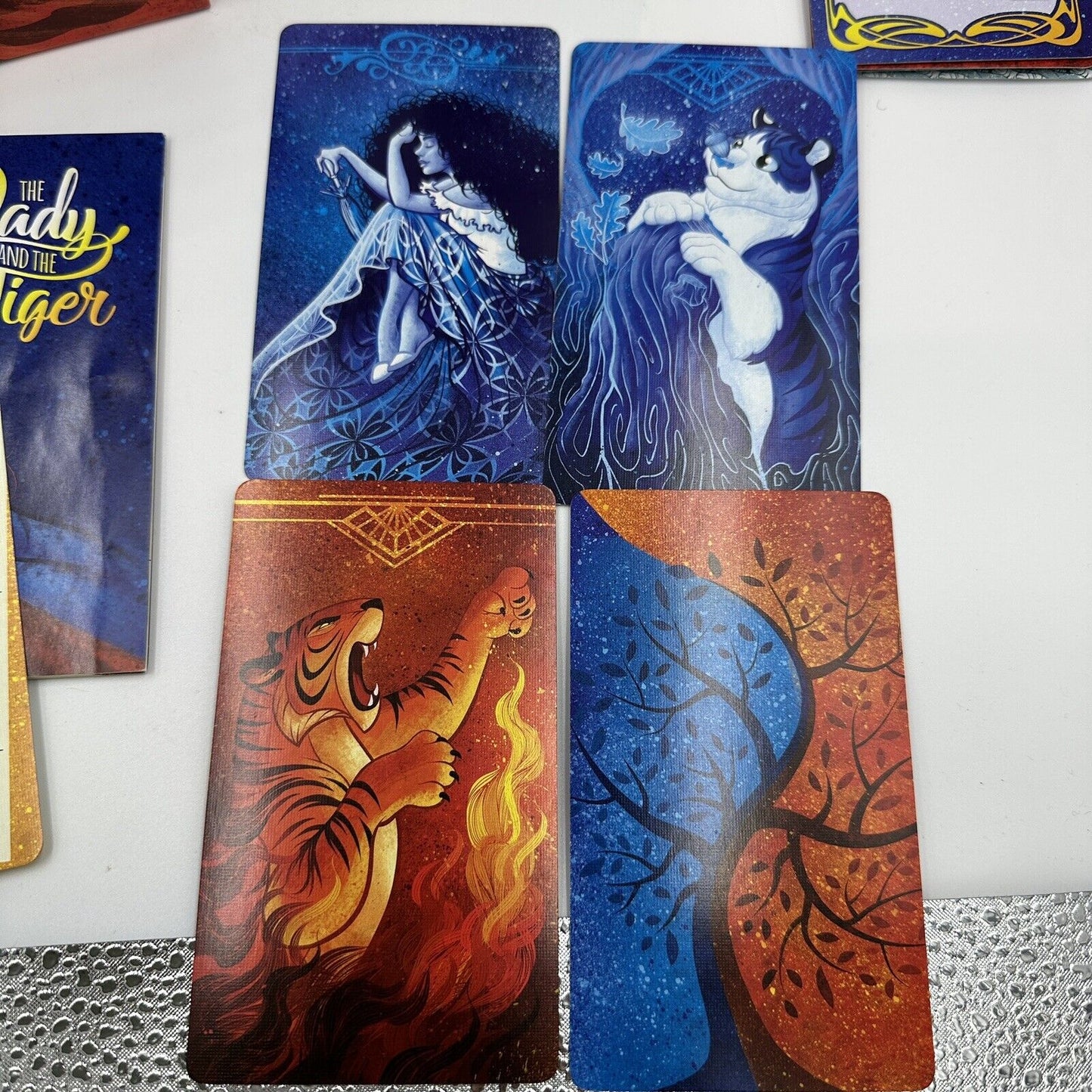 The Lady and the Tiger 5 Card Games in One Box 2nd Printing Deduction Jellybean