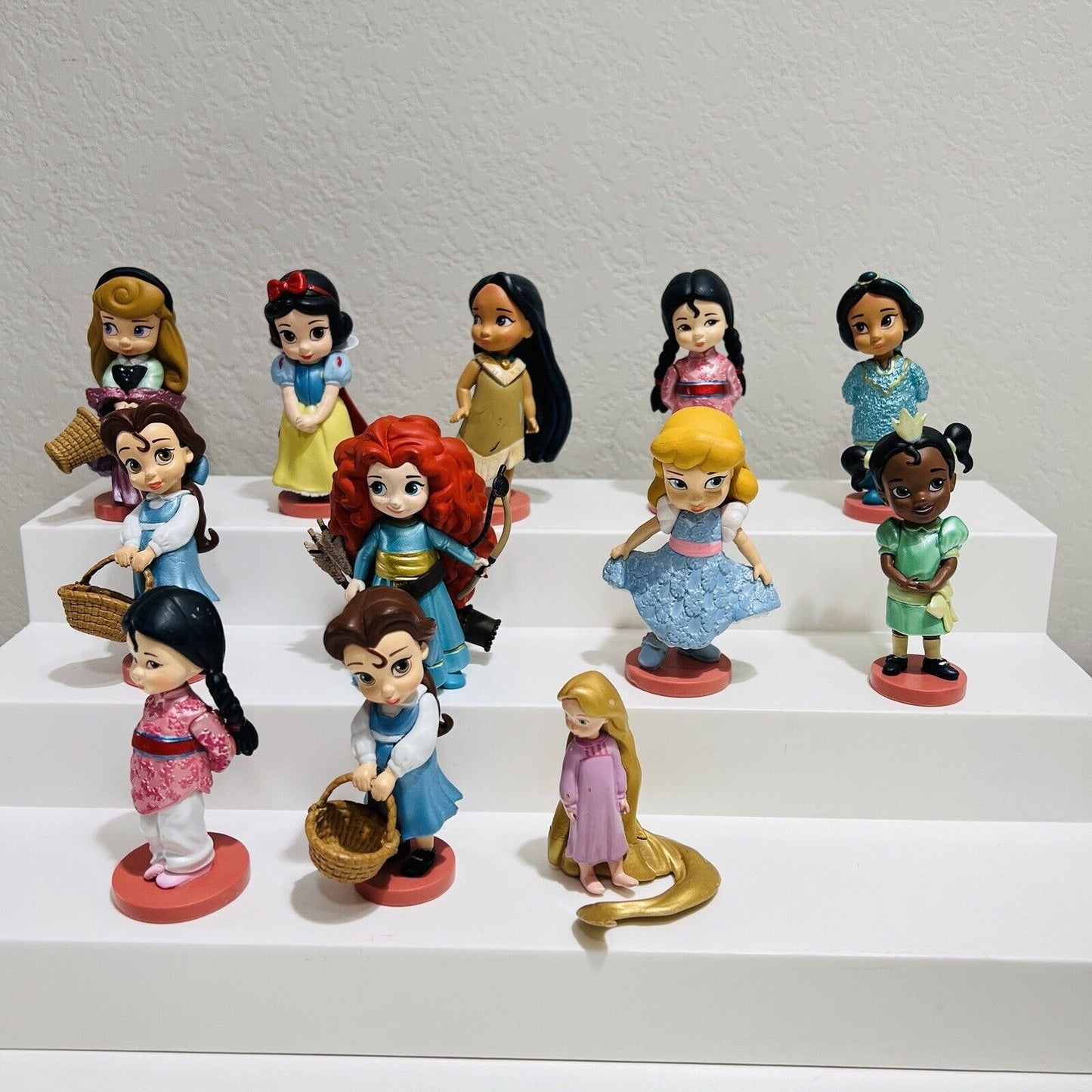 Disney Animators Baby Princess Play Set Princess 12 Figurines Toys Collection