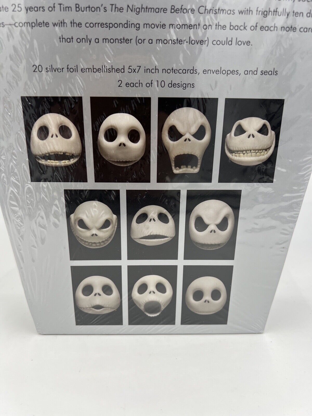 Tim Burtons Nightmare Before Christmas 20 notecards & envelopes Sealed Disney