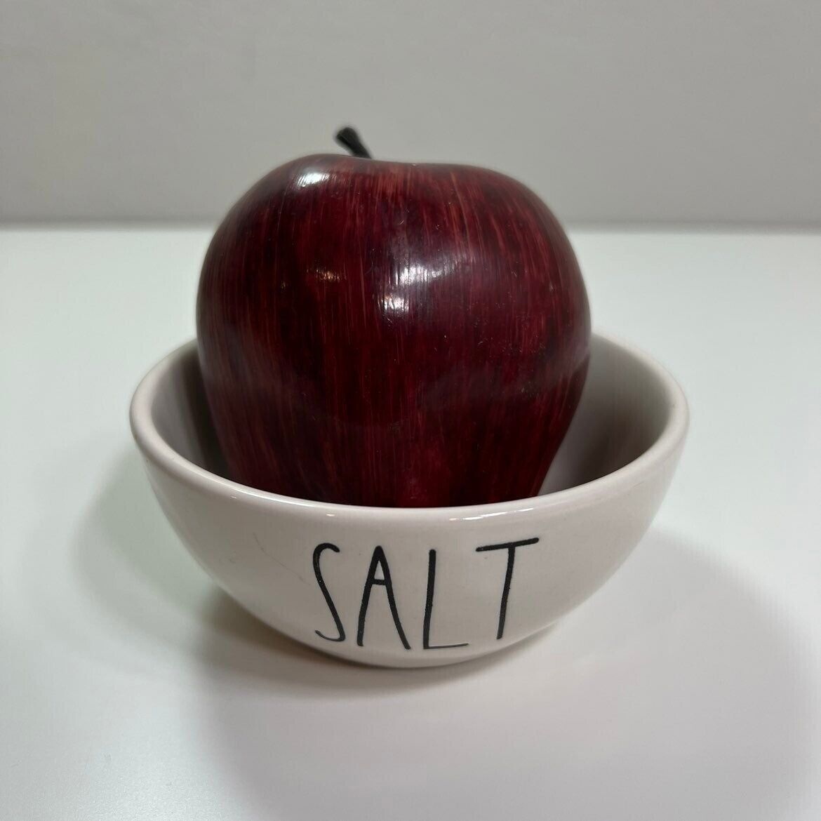 Rae Dunn Salt Bowl Kitchen Serveware White Ceramic