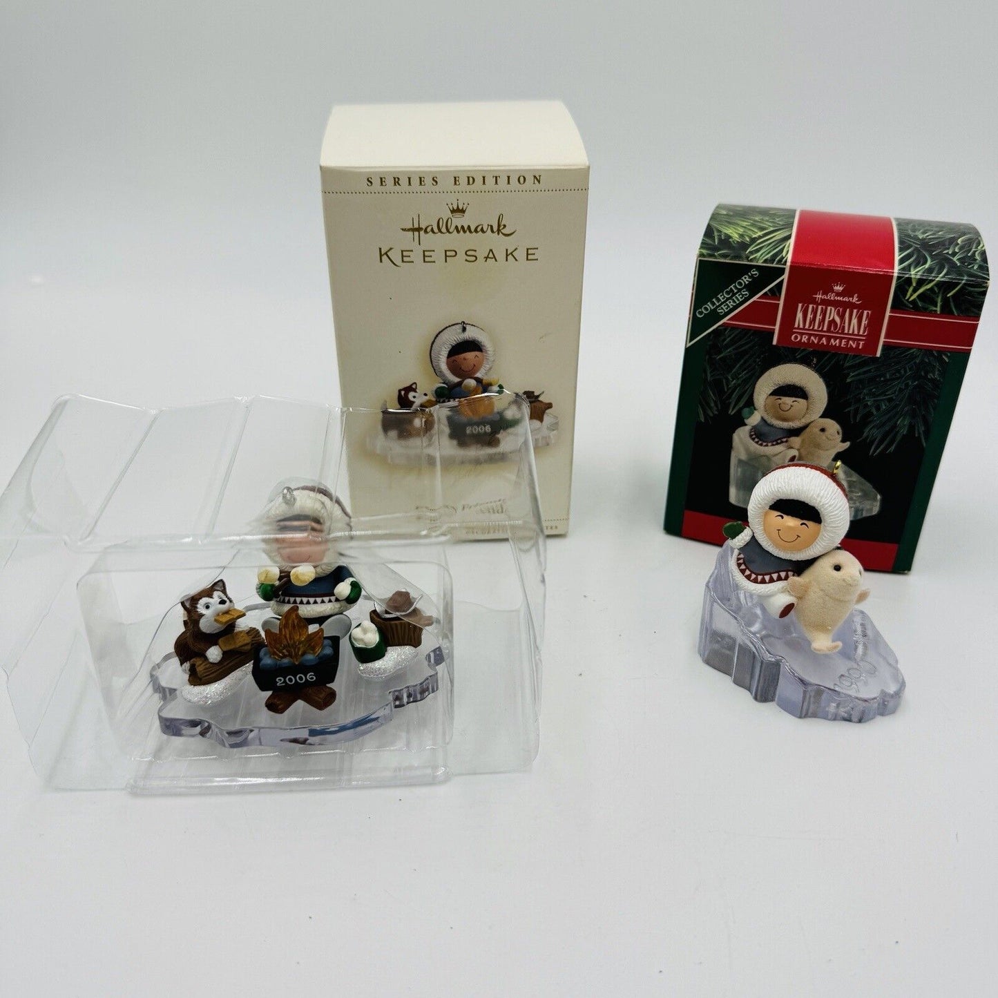 Hallmark Frosty & Friends 2006 & 1990 Christmas Ornaments