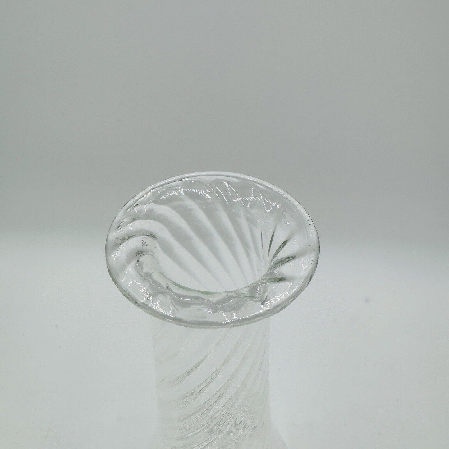 Villeroy & Boch Crystal Glass Swirl Flower Vase Tall 13”