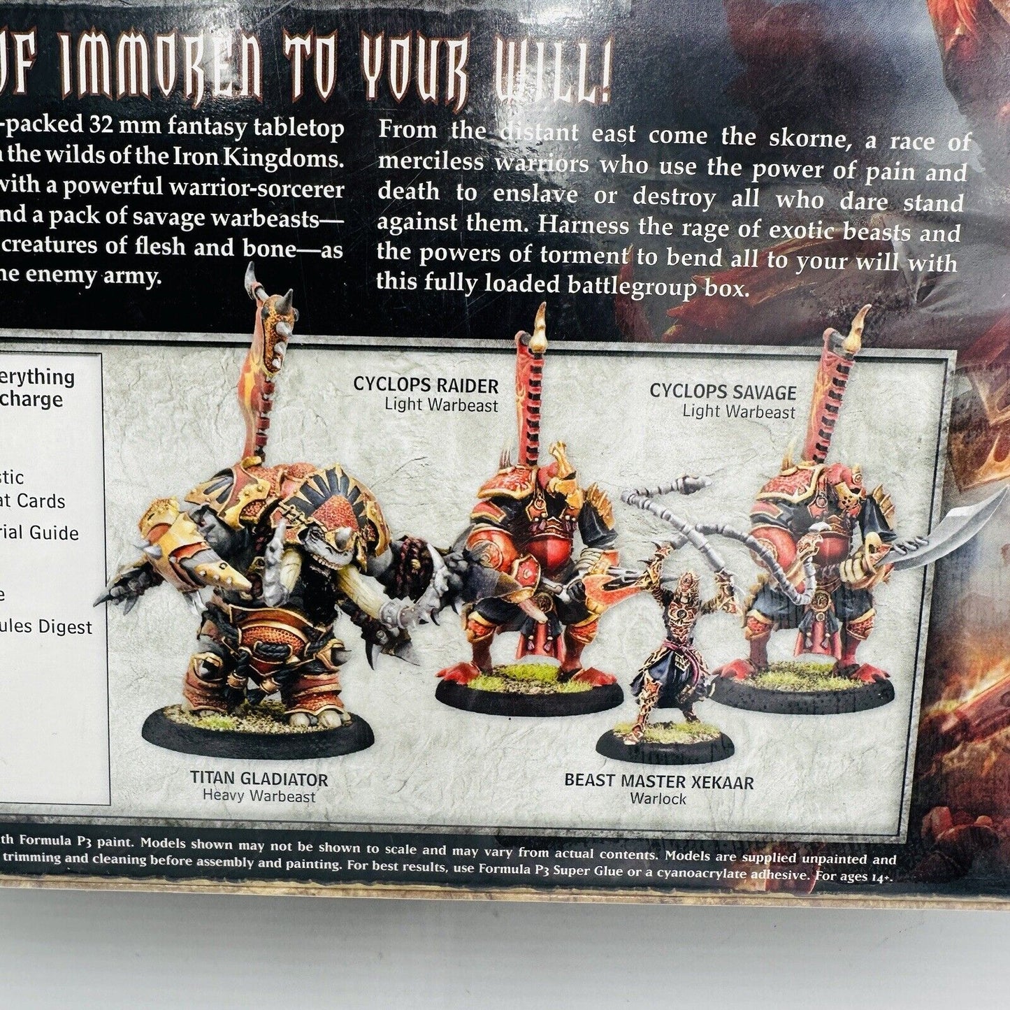 Hordes Skorne Battlegroup Starter Box Mk III 5 Figurines Plastic Miniatures Kit