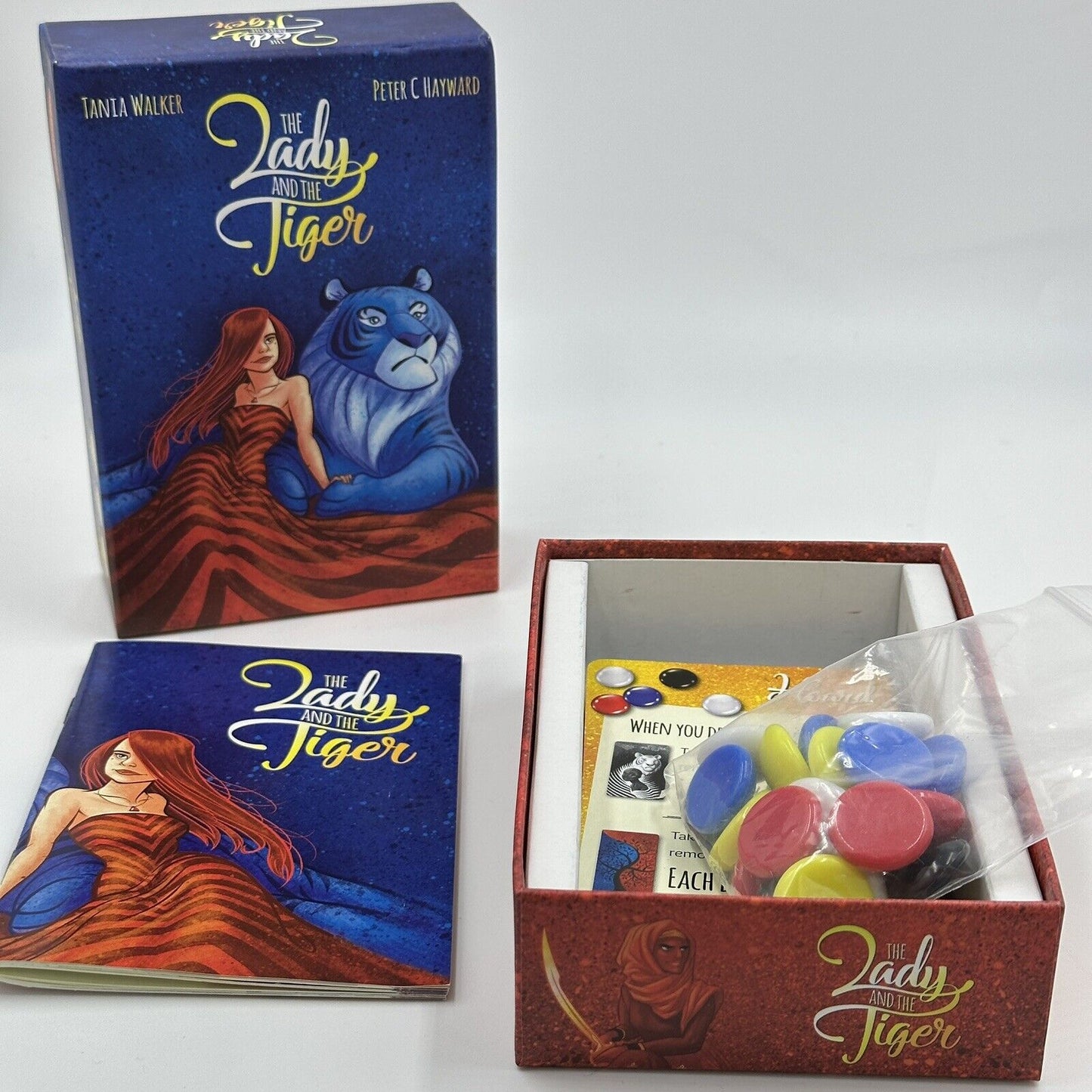 The Lady and the Tiger 5 Card Games in One Box 2nd Printing Deduction Jellybean
