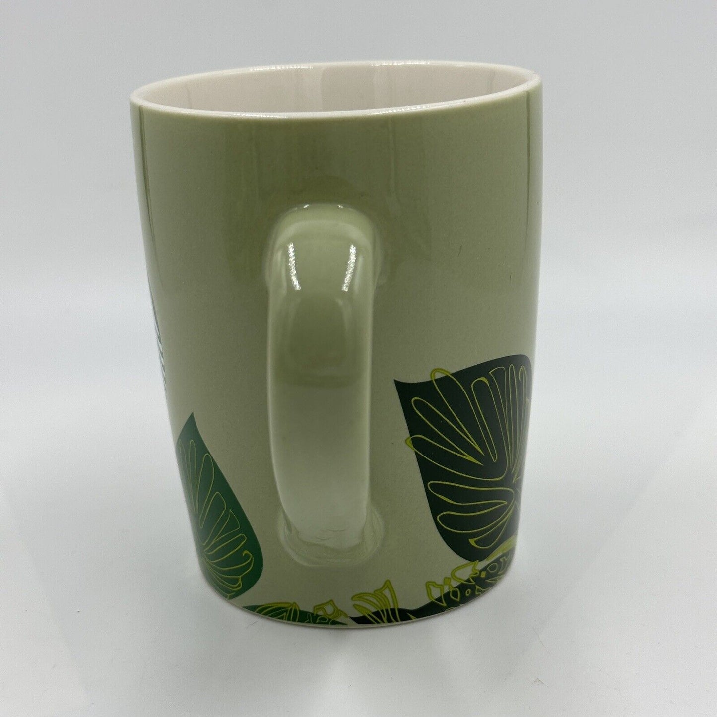 Starbucks Coffee Mug Cup 2021 Green Leaf Mermaid 10 Fl Oz 4"