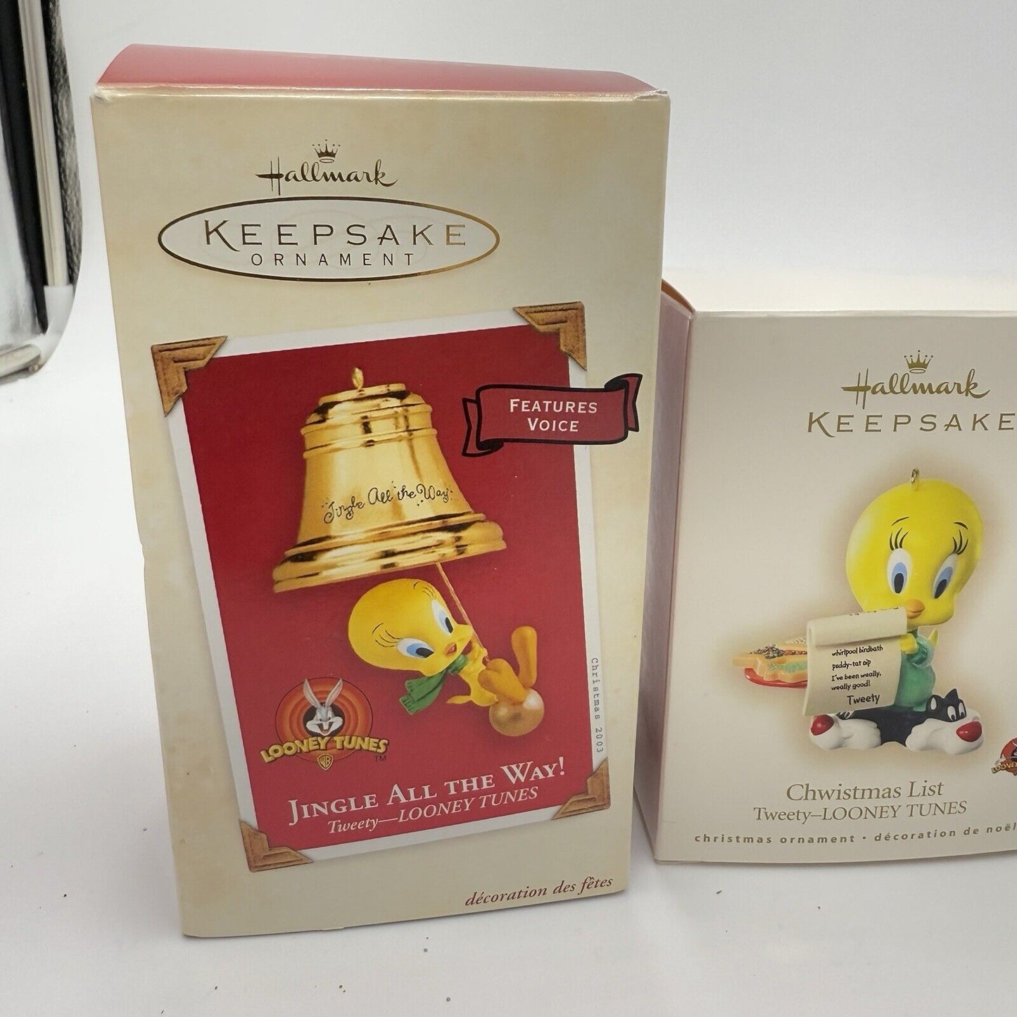 Hallmark Looney Tunes Tweety Sylvester Christmas Ornaments Set