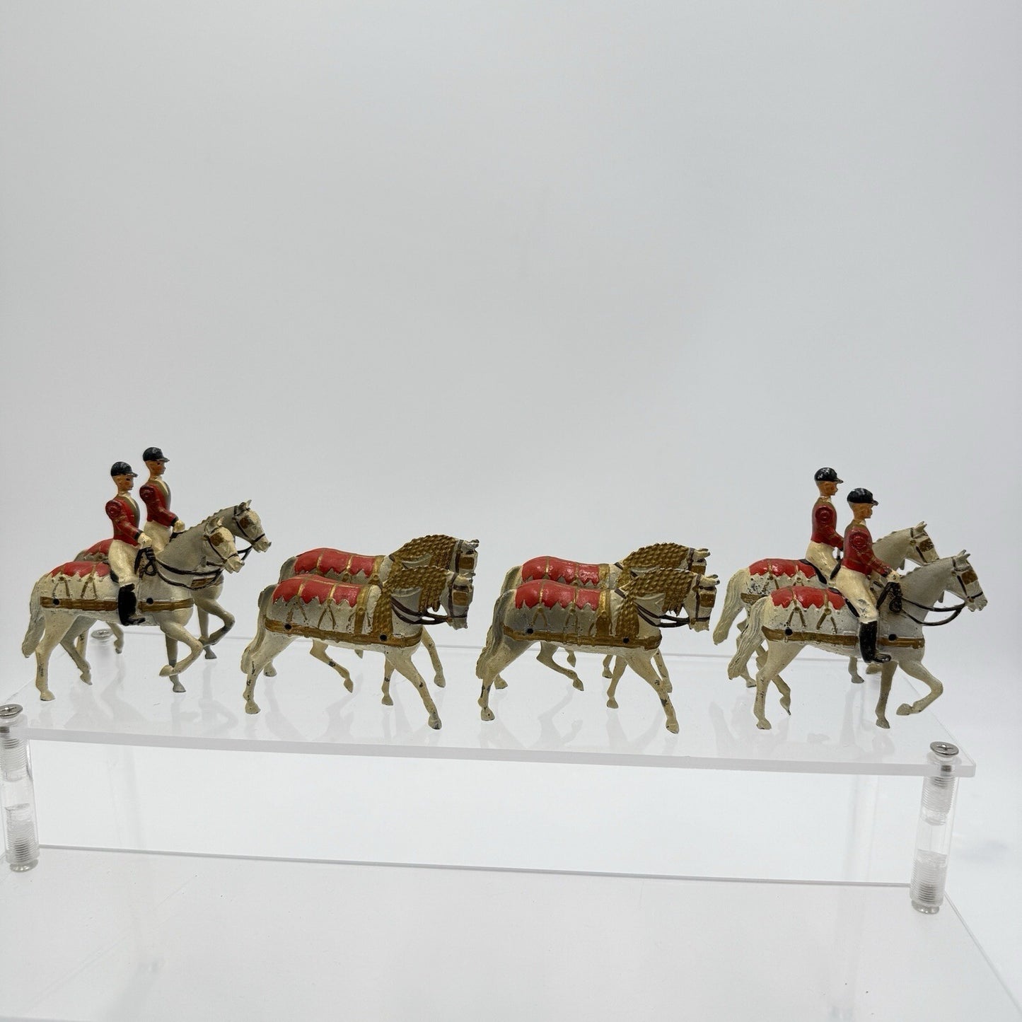 Britains LTD QUEEN ELIZABETH CORONATION 1953 England Metal Horses Set of 8