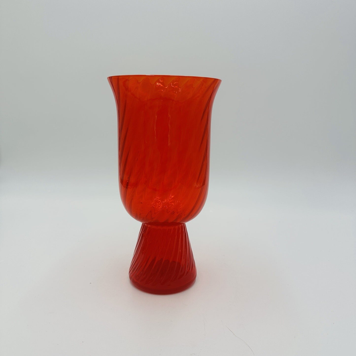 MCM Morgantown Candle Light Vase Patio Art Glass 9913 Federal 8.5in Decor