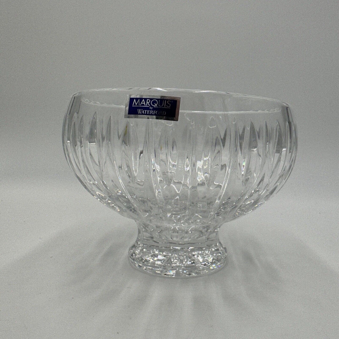 Waterford Bowl Crystal Sheridan Footed Vintage 5in Centerpiece Ireland Sticke