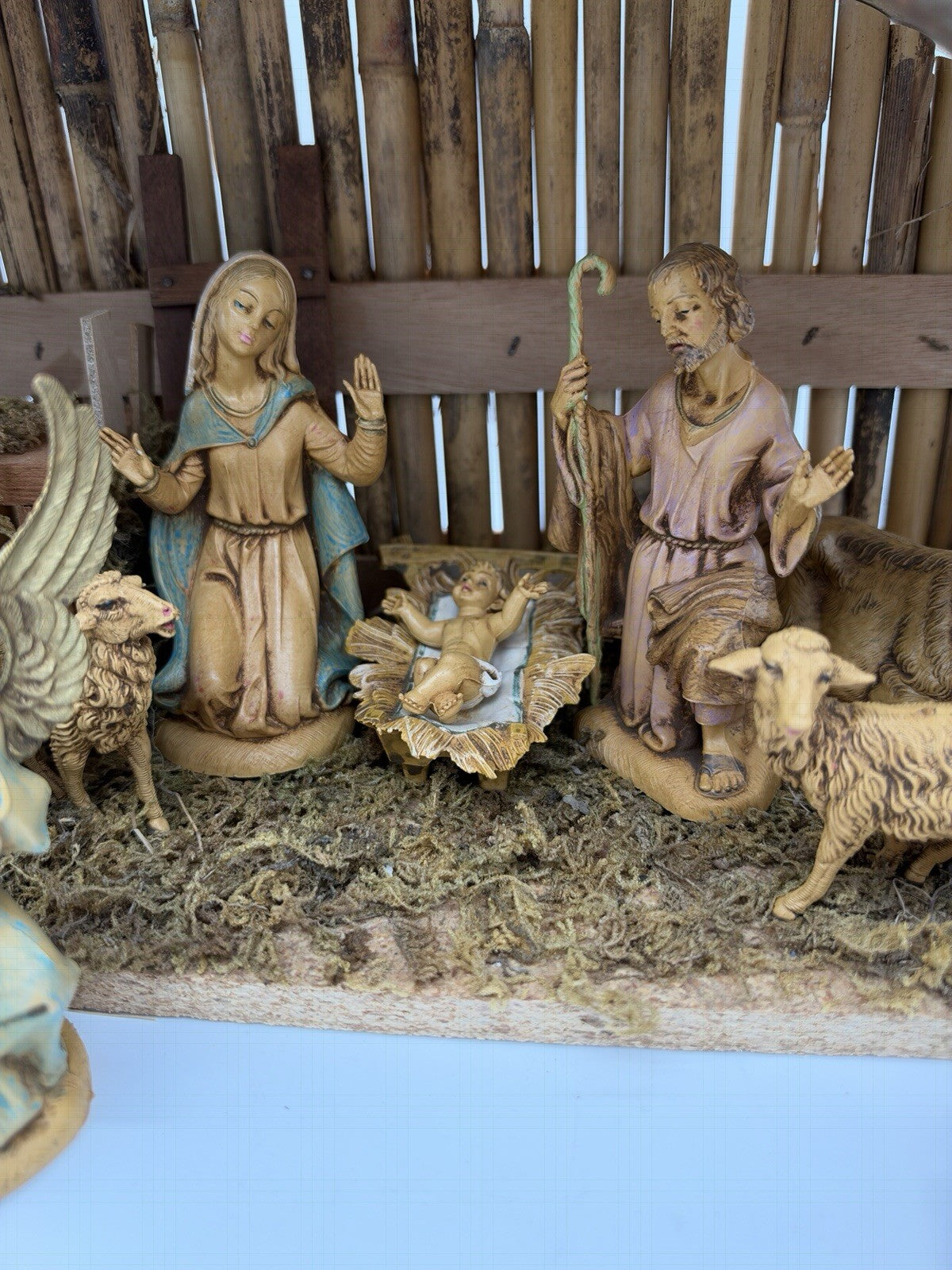 Depose /fontanini Italy 1960 Nativity Set 18 PCs Christmas Figurines Vintage