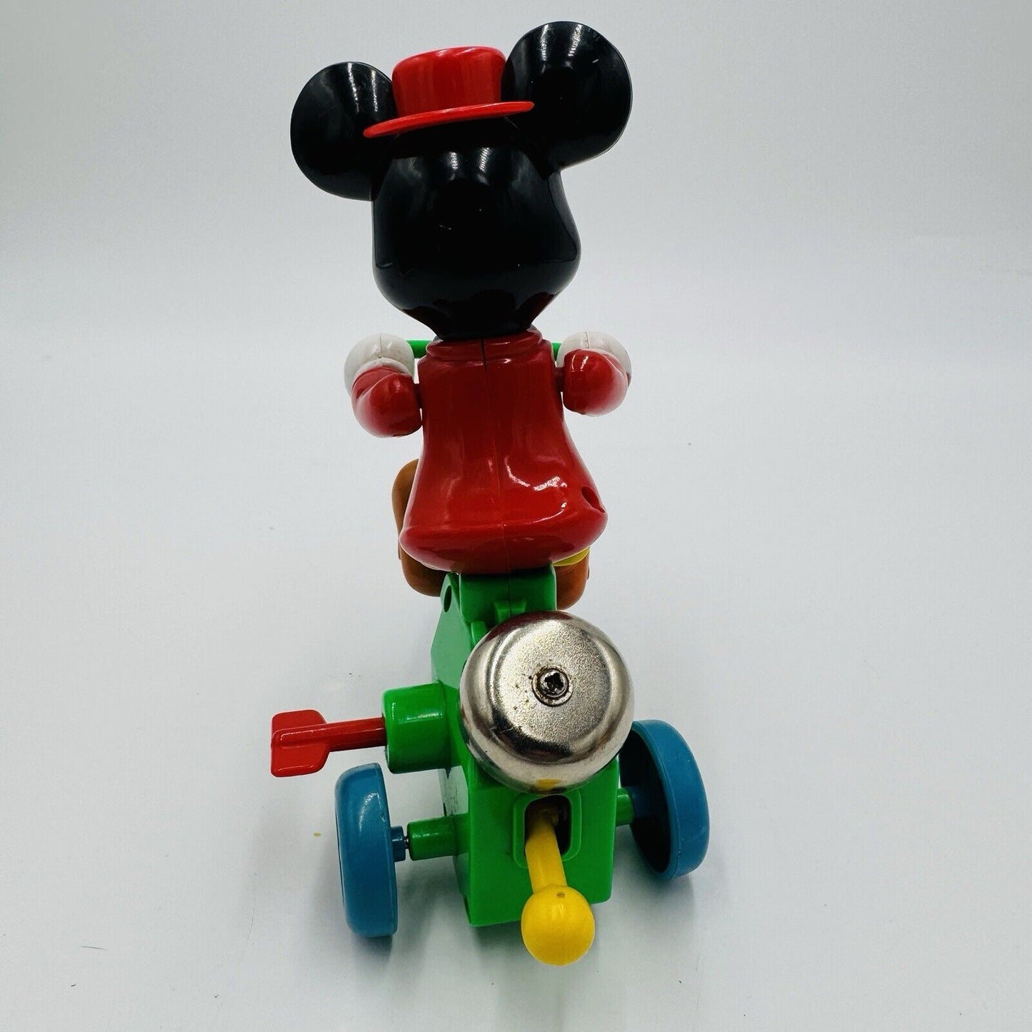 1970s Walt Disney Mickey Mouse Tricycle Musical Wind-up ILLCO Toys School Toy