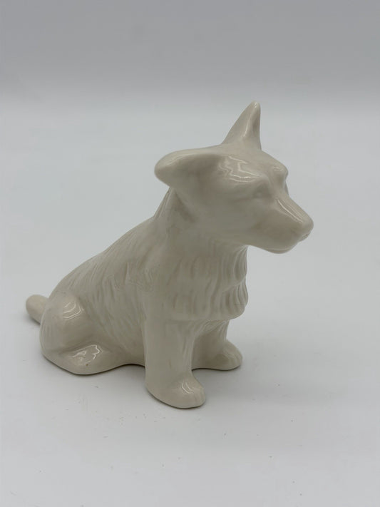 Belleek Ireland Porcelain DOG SCOTTISH TERRIER 3" Brown Mark Figurine