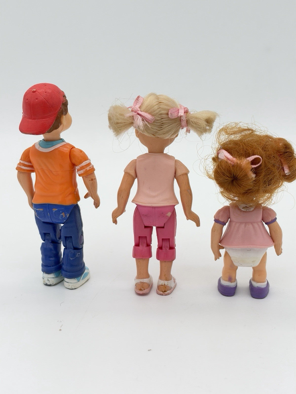 2002 Fisher price loving family siblings dollhouse dolls figurines Vintage Rare