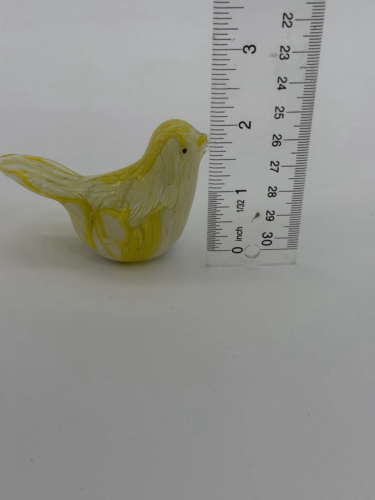 Murano Italy Art Glass Hand Blown Yellow Canary Bird Figurine