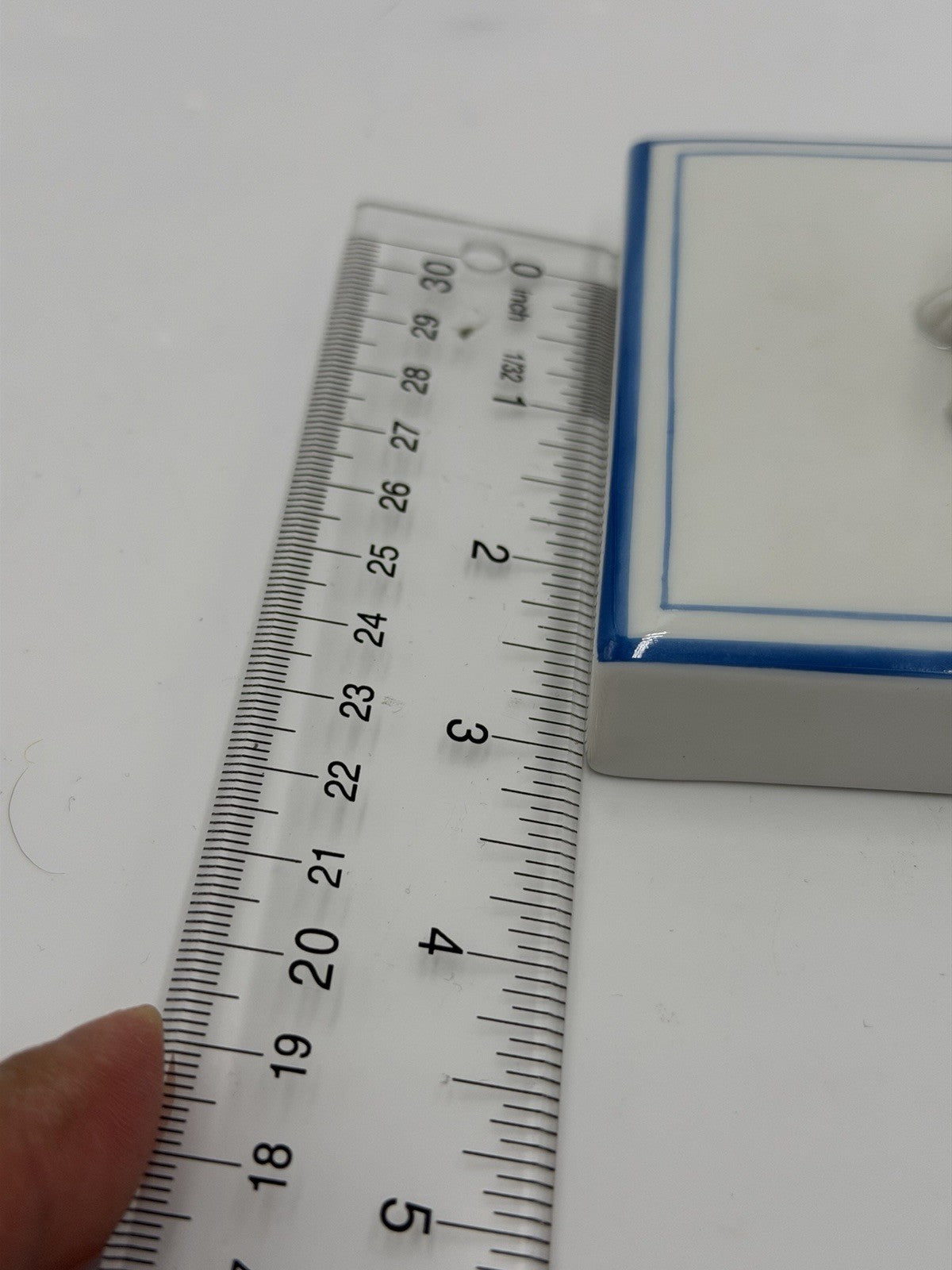 Nymphenburg Porcelain Germany Bavarian Lion Blue Border Antique Figurine