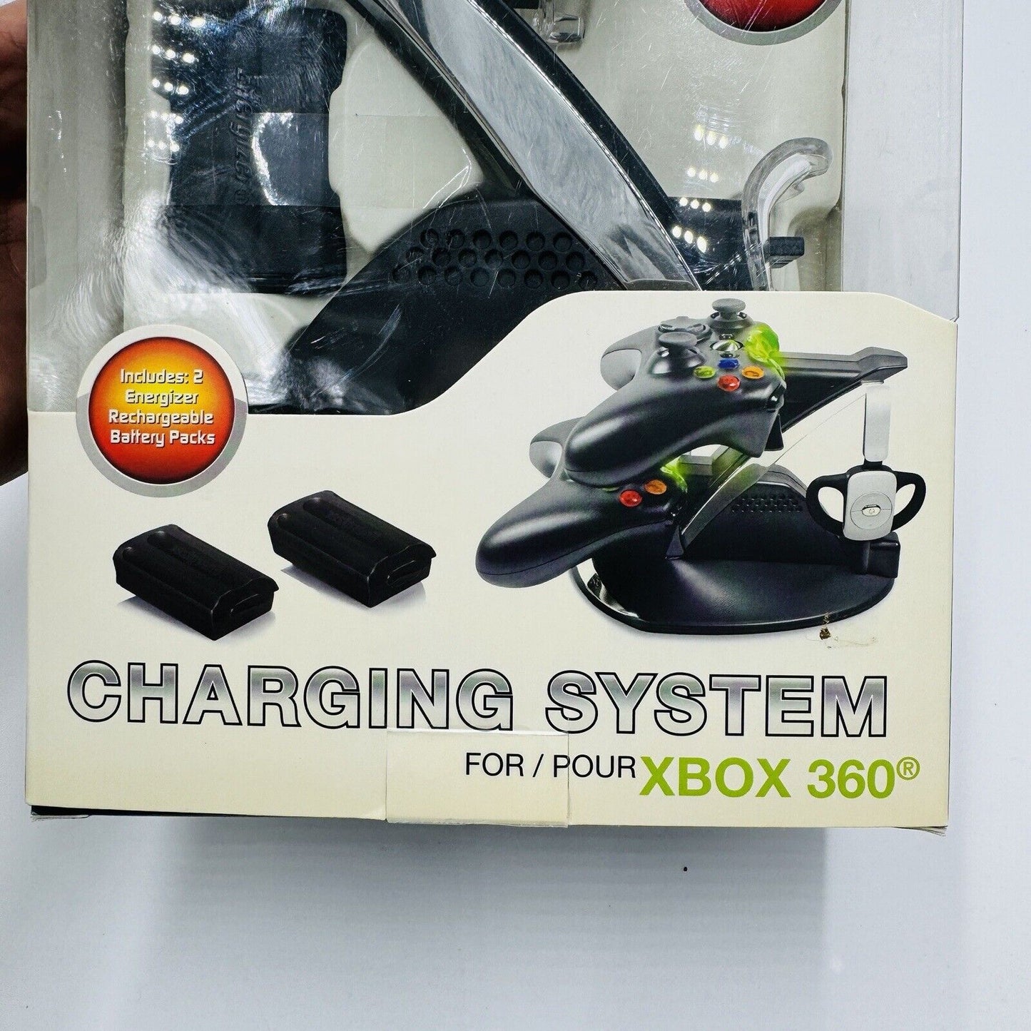 Energizer Power & Play Charging System For XBOX 360 Controllers Unused