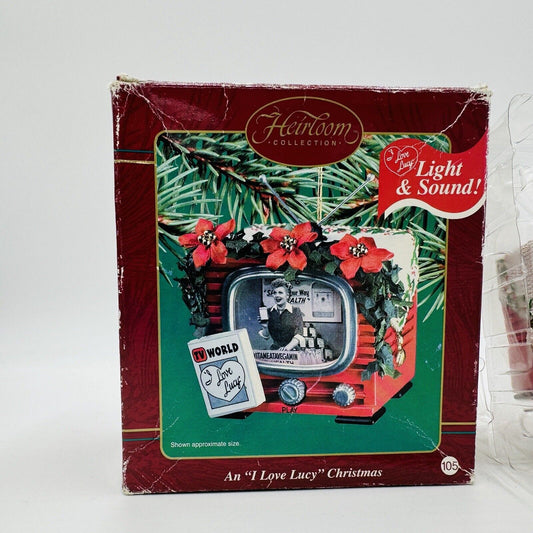 Carlton Cards Heirloom Ornament Lucy’s TV Commerical ornament 2002 Light & Sound