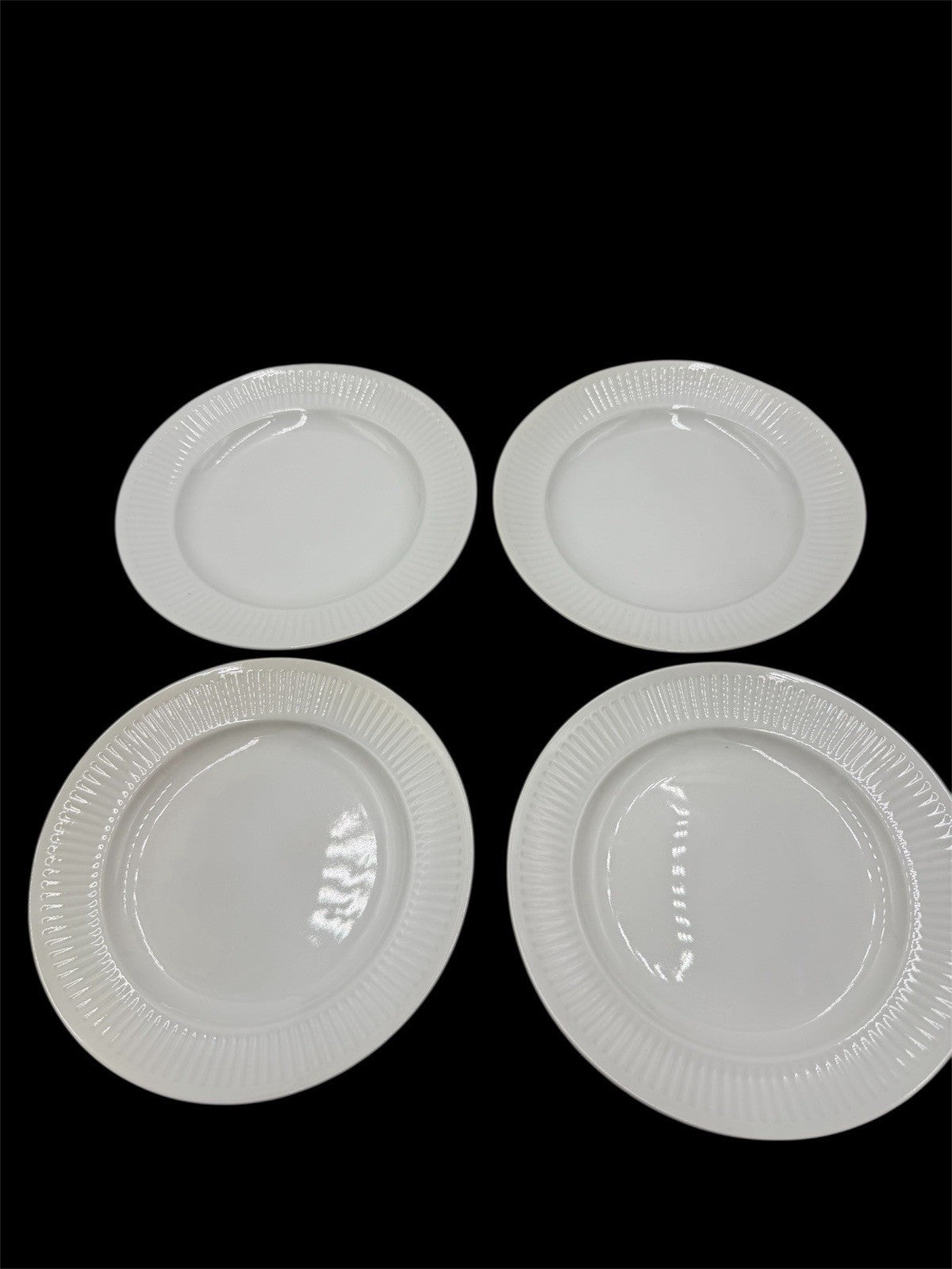 Royal Copenhagen Denmark China GEORGIANA dessert White Porcelain Plates 7”