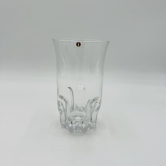 iittala Finland Crystal Glass Vase Marja Design Tapio Wirkkala 6.5” 1976 Vintage