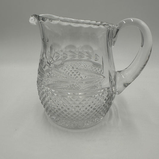 Galway Ireland Crystal Pitcher Leah Pattern Lead Clear Serveware Decor