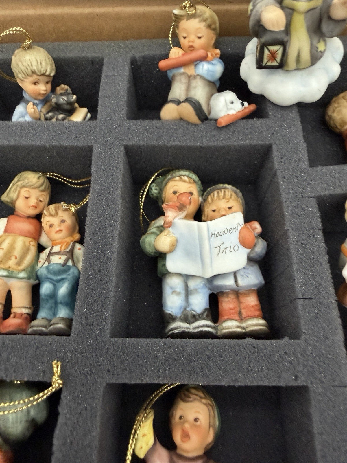 Goebel Berta Hummel Studio Christmas Ornaments Set 13 Pieces Porcelain