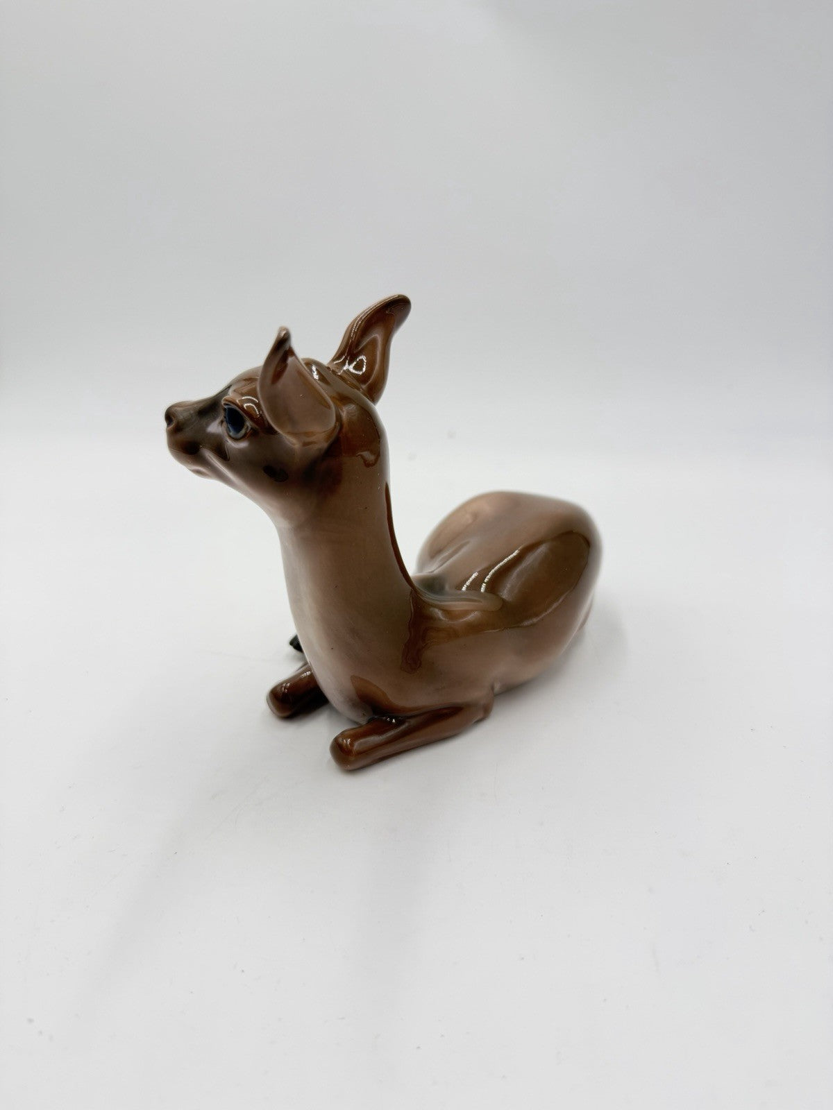 Dahl Jensen Copenhagen Denmark Porcelain Hand Painted deer Lying Figurine #1147