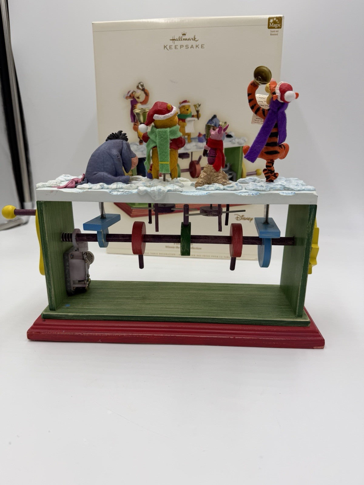 Hallmark Disney Pooh Bells Christmas Table Ornament Large Decor