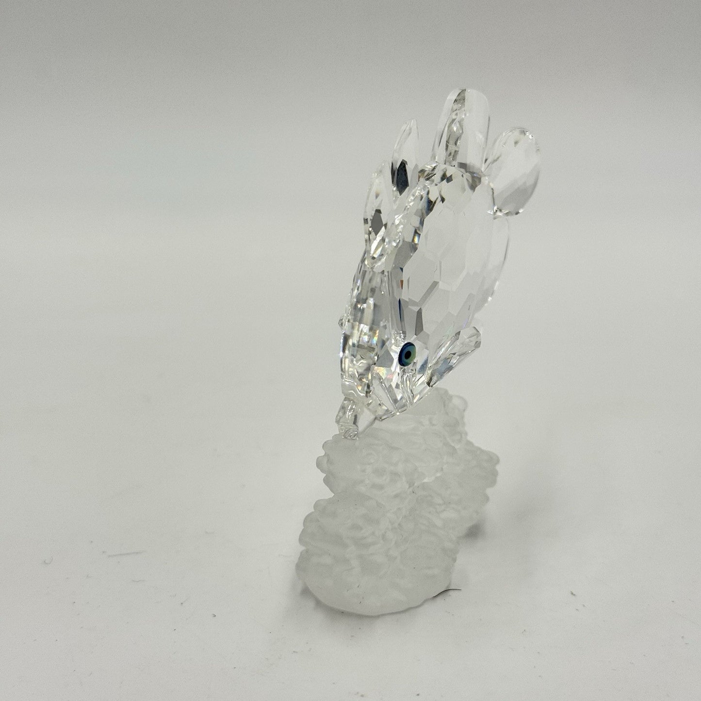Swarovski Crystal Austria Butterfly Fish On Coral Reef Figurine 3”x2” Collection