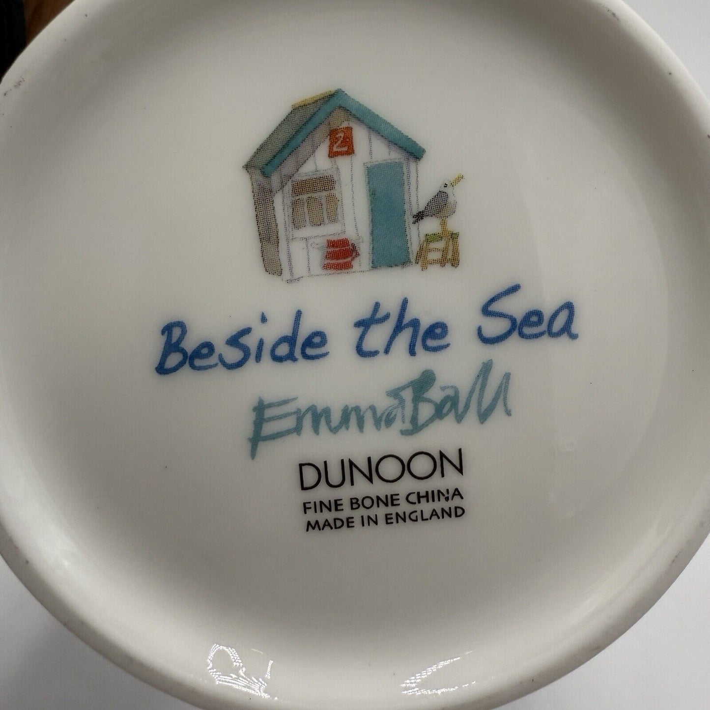 Dunoon Fine China England Beside The Sea By Emma Ball Coffee Mug Nautical