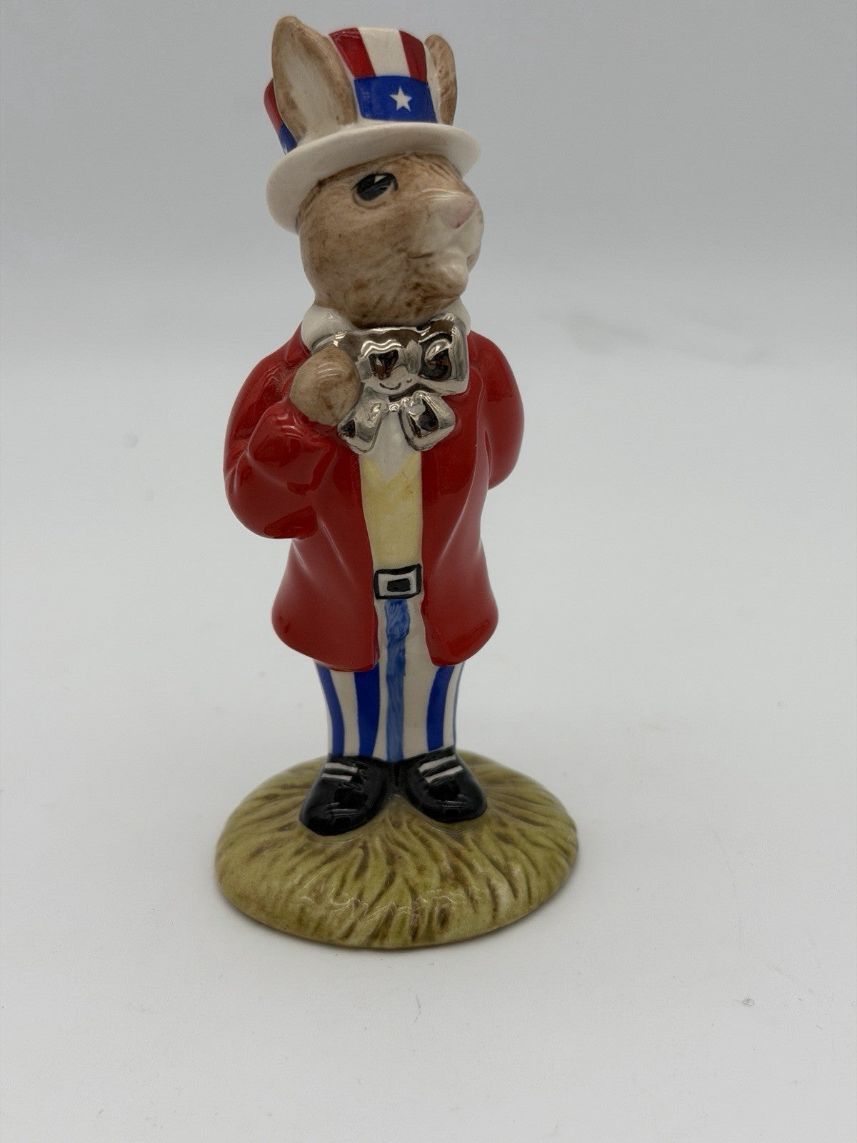 Royal Doulton Porcelain  Uncle Sam Bunnykins DB 175 Americana Painted Figurine
