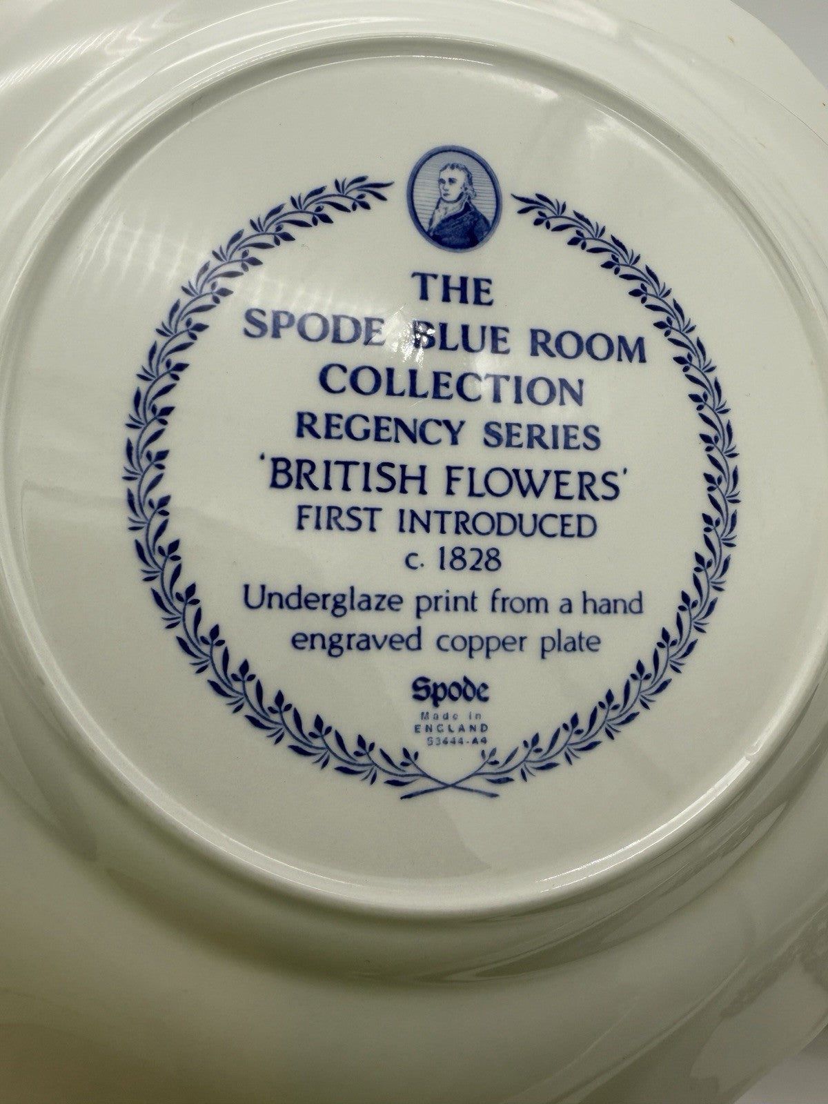 Spode Porcelain Archive / Blue Room  Collection British Flowers 10.5” Plates 2