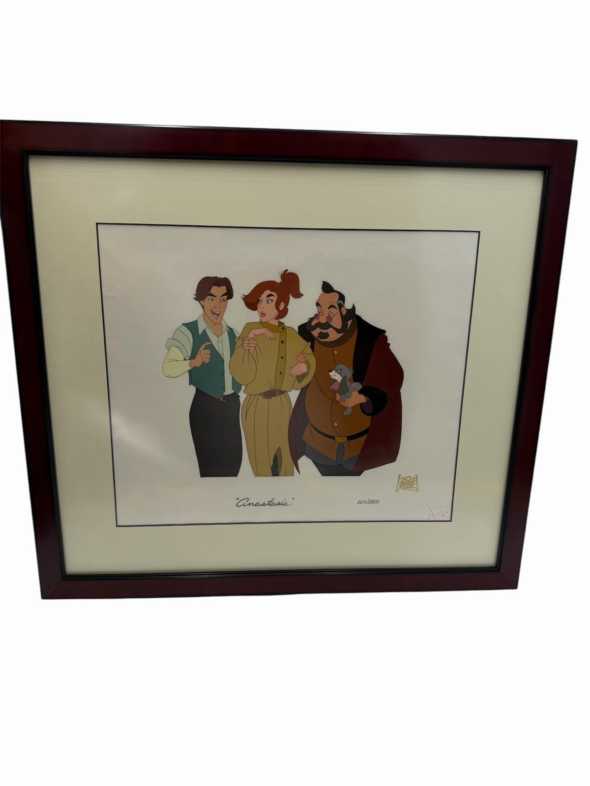 Vtg ANASTASIA Limited-Edition Hand-Painted Animation 4676/4800 Signed /COA